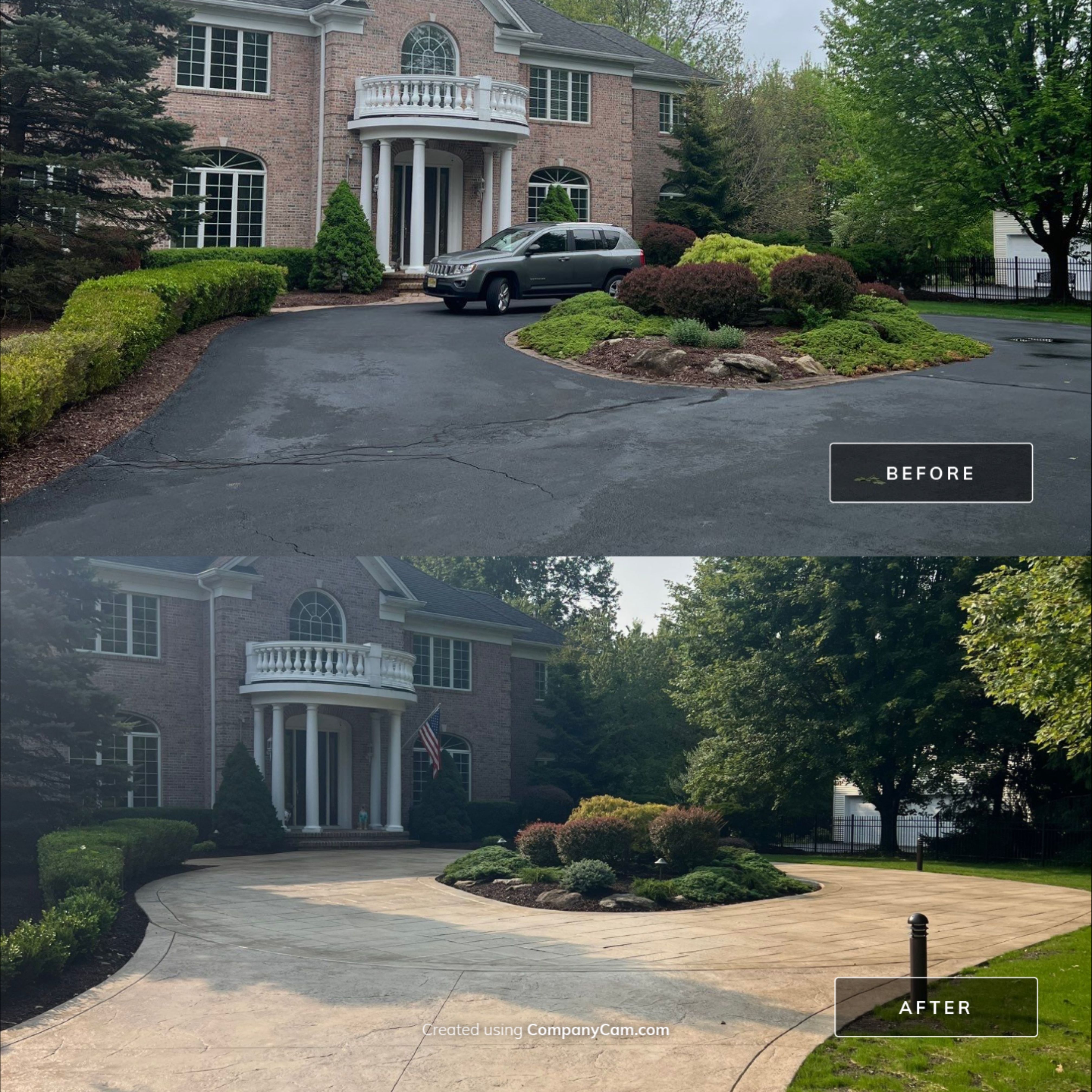 Stunning Driveway Remodel - Mendham, NJ by Architectural Concrete Design