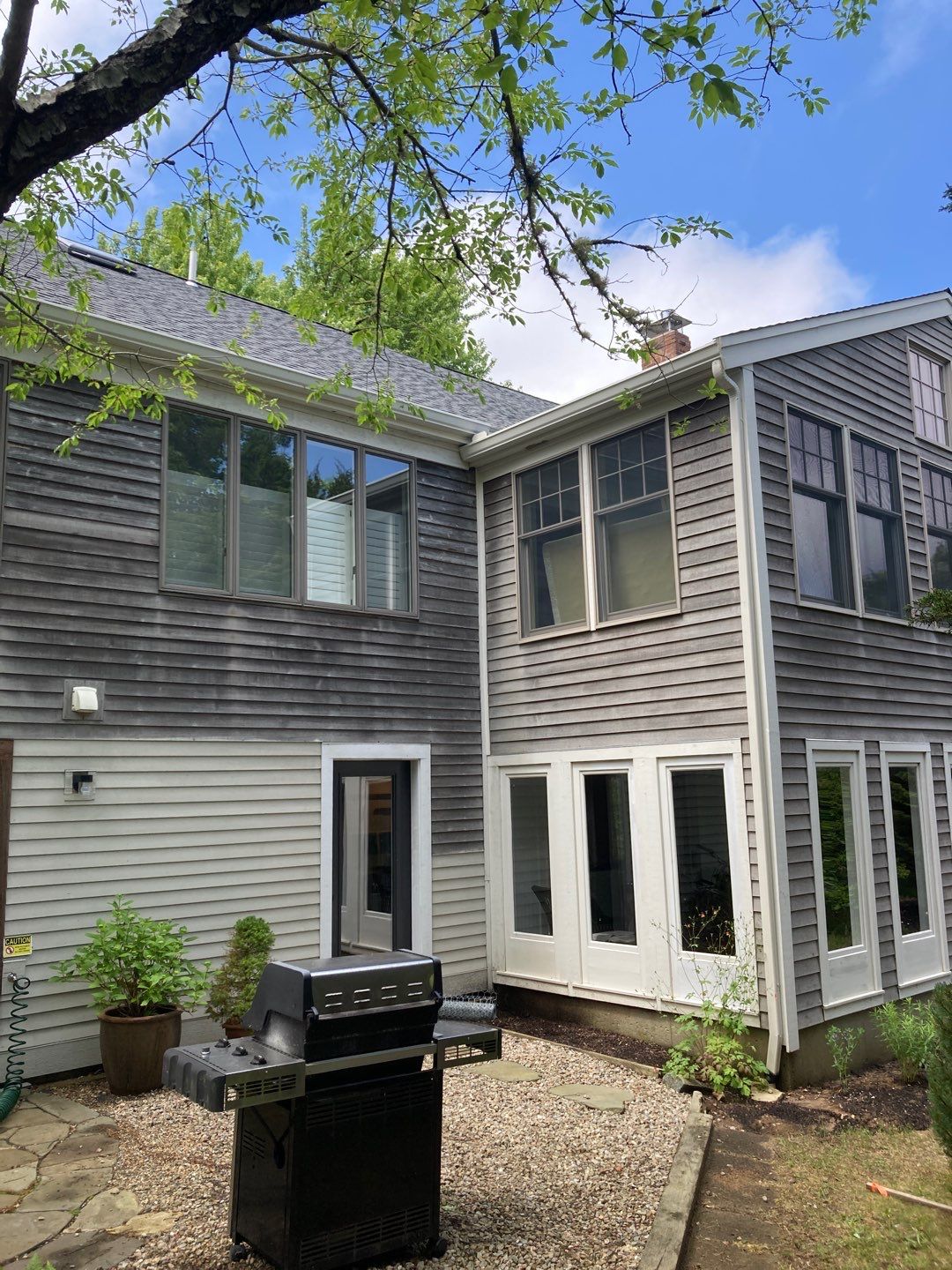 6" Leaf Relief K-Style Gutter installation in Eastham, Ma by Gutter Pro Enterprises