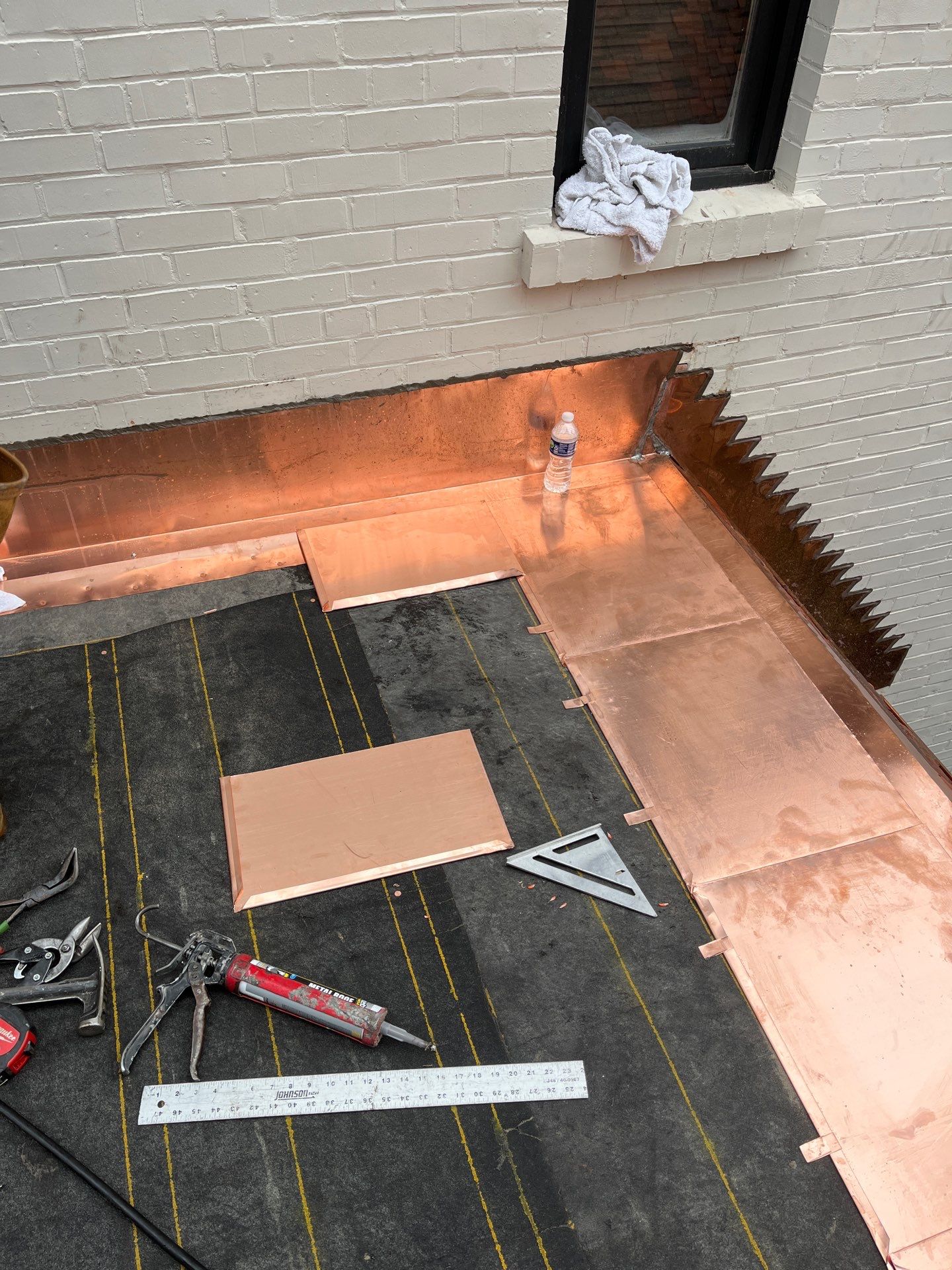 Ludowici Roof Installment and Half Round Copper Gutter Replacement  by Custom Installations