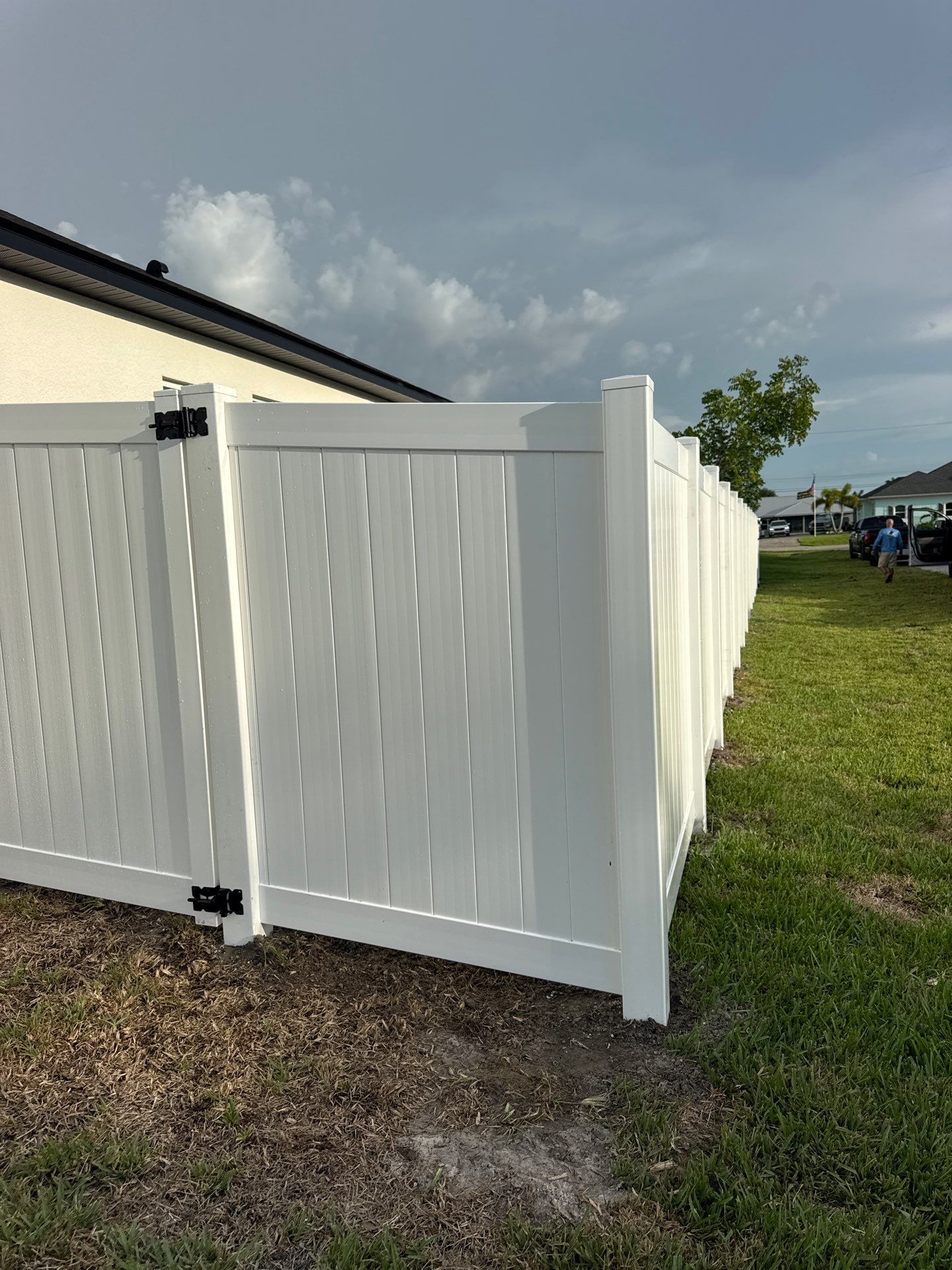 Residential Vinyl Privacy Fence Installation in Port Charlotte by True Fence LLC