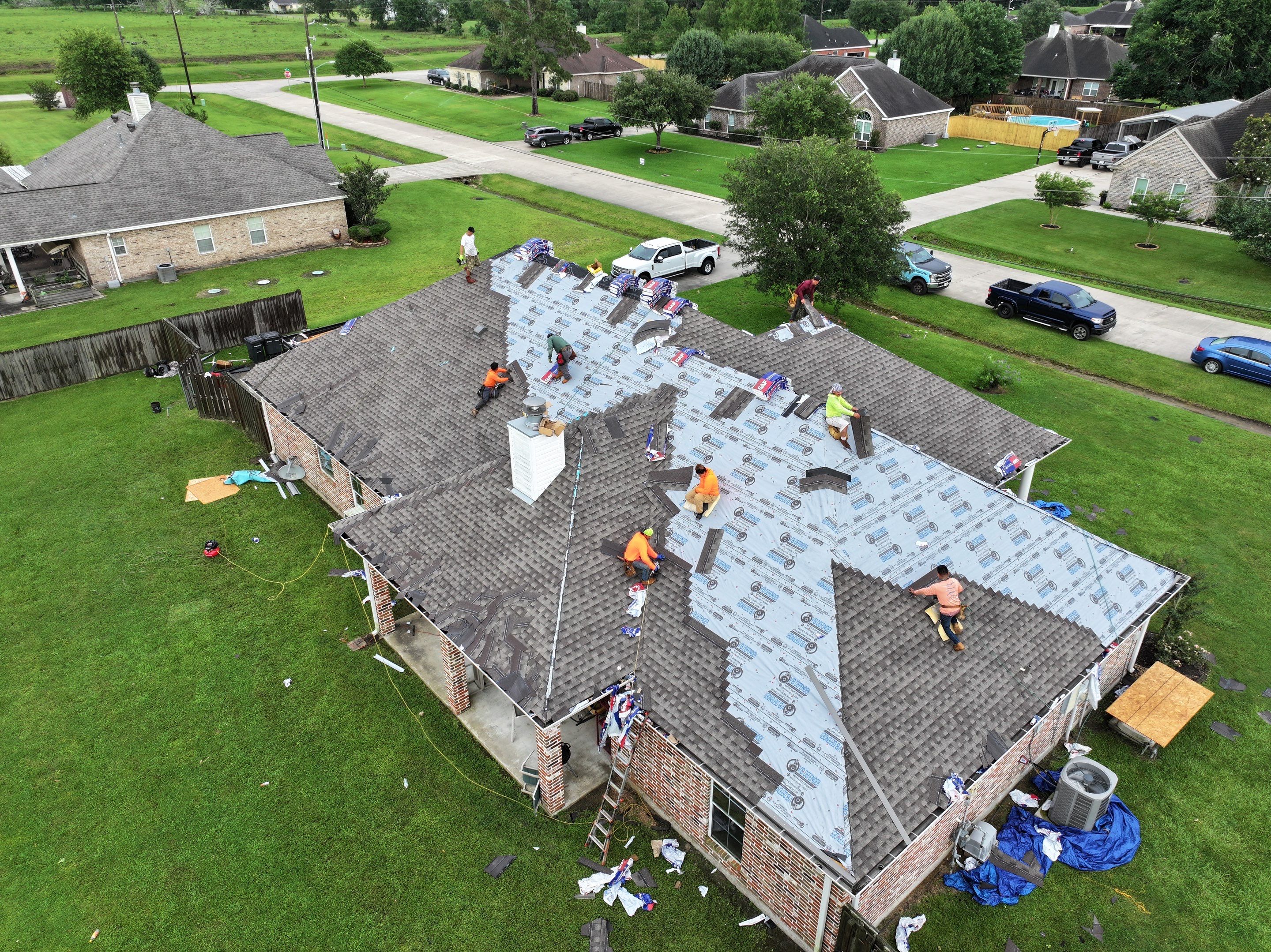Residential Roof Replacement using GAF HDZ - Weathered Wood by Elite Roofing LLC