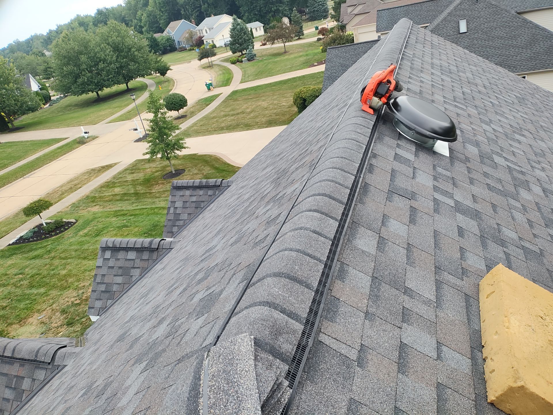 Residential Roof Replacement using Owens Corning Onyx Black by Absolute Roofing and Construction