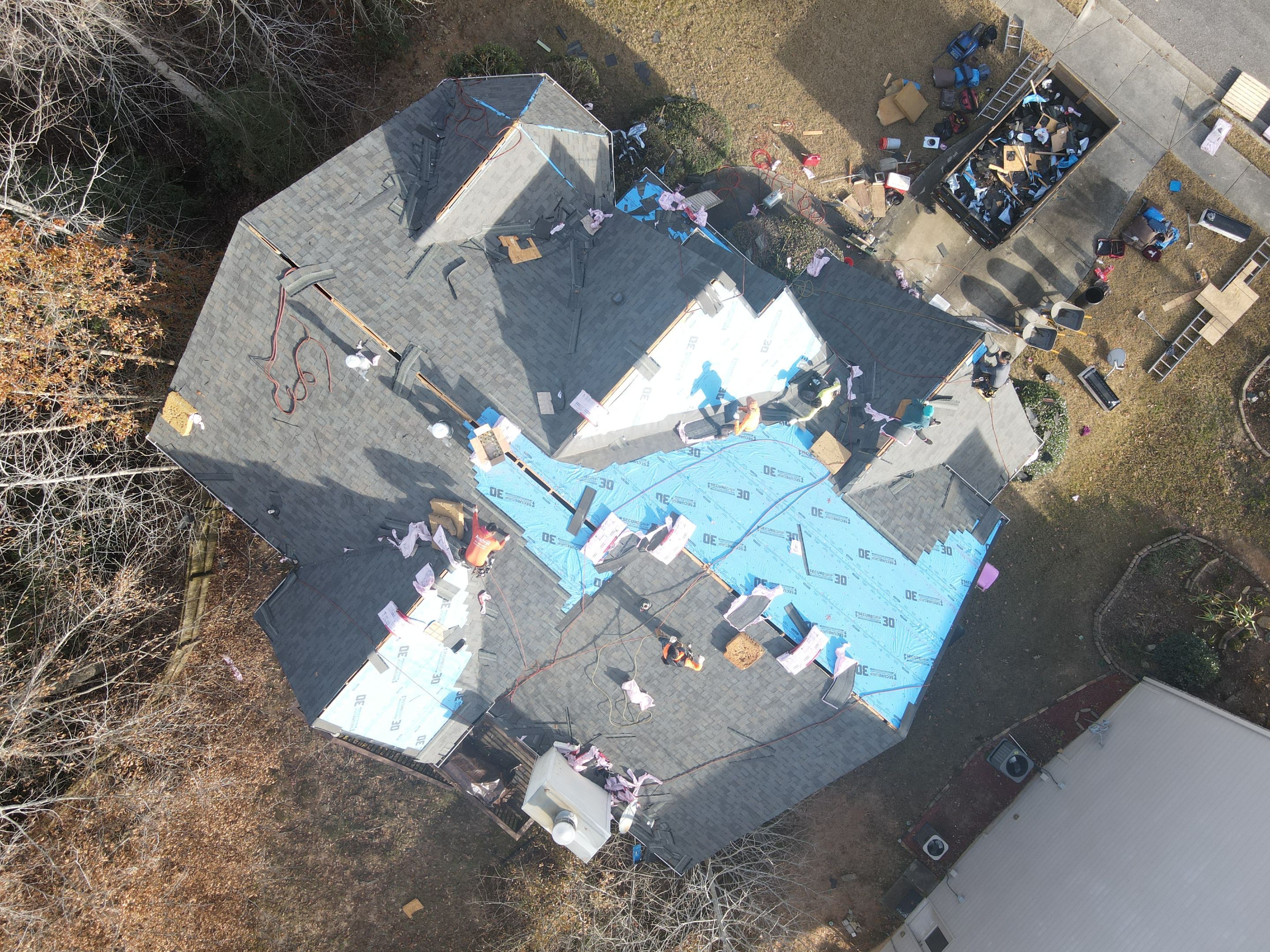 Residential Roofing Installation using Owens Corning by Inspector Roofing and Restoration