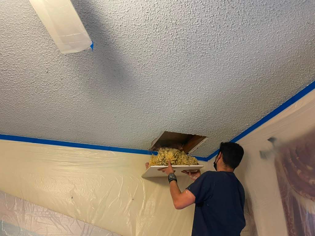 Roof replacement and interior repair by wind damage by Just Brilliant Restoration JBR