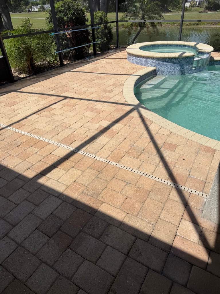 Professional Paver Sealing and Restoration for La Paloma Sun City Center Pool Deck by Supreme Paver Experts