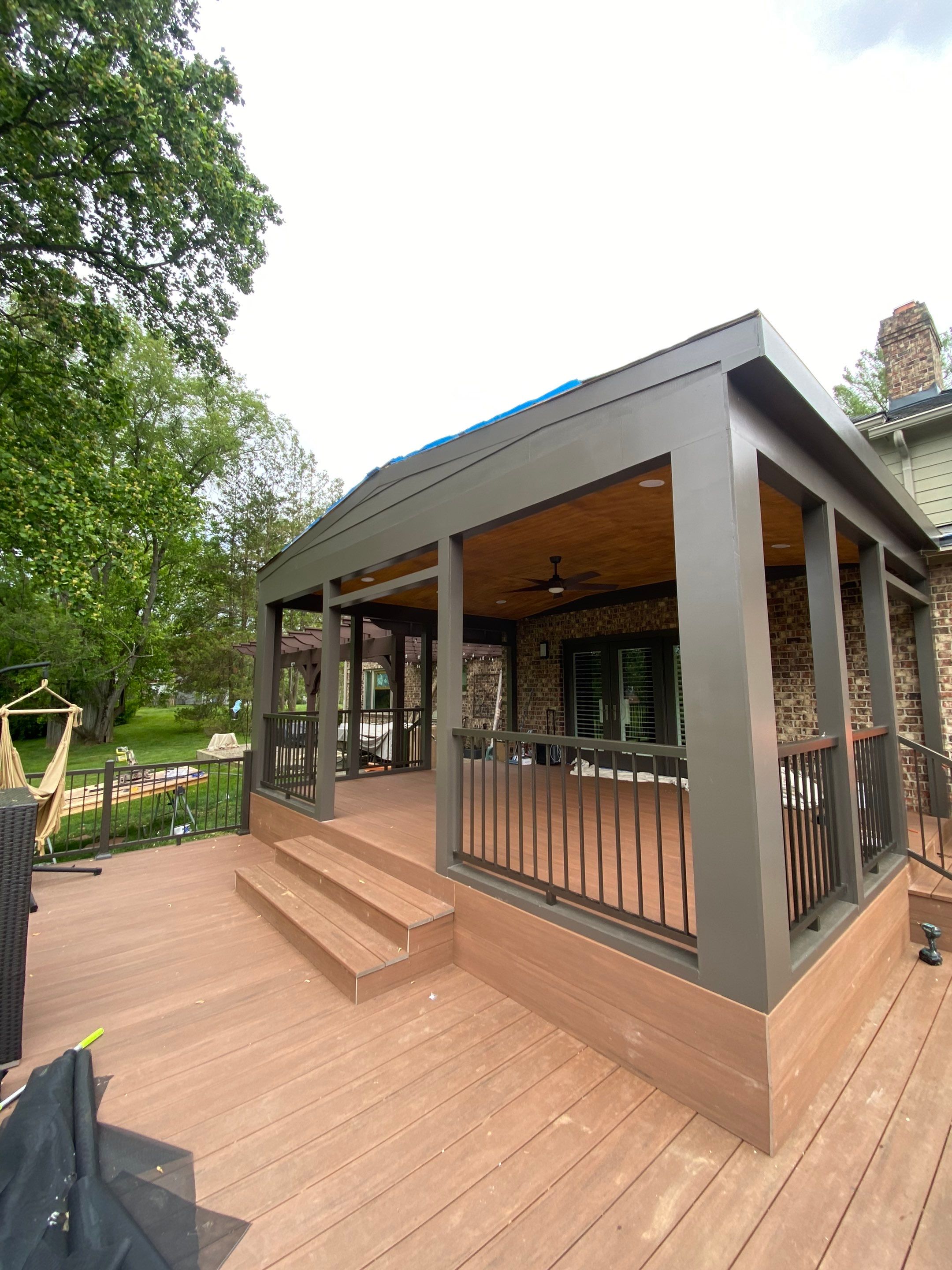 Deck/Screen porch Transformation using Timbertech by The Smet Companies, LLC