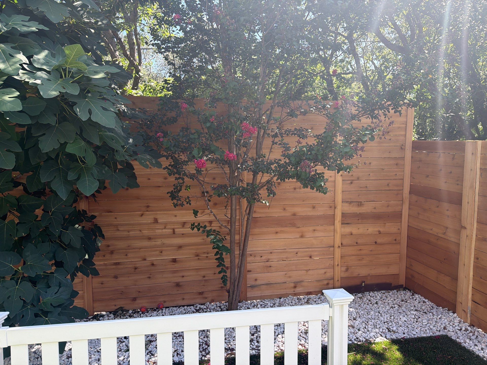 Custom Horizontal Cedar Privacy Fence and Gate Installation in Austin by Rhino Home Care