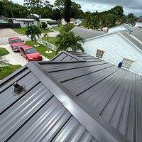 24ga 1" Nail-Strip Dark Bronze  by Total Roofing System The Metal Roof Experts