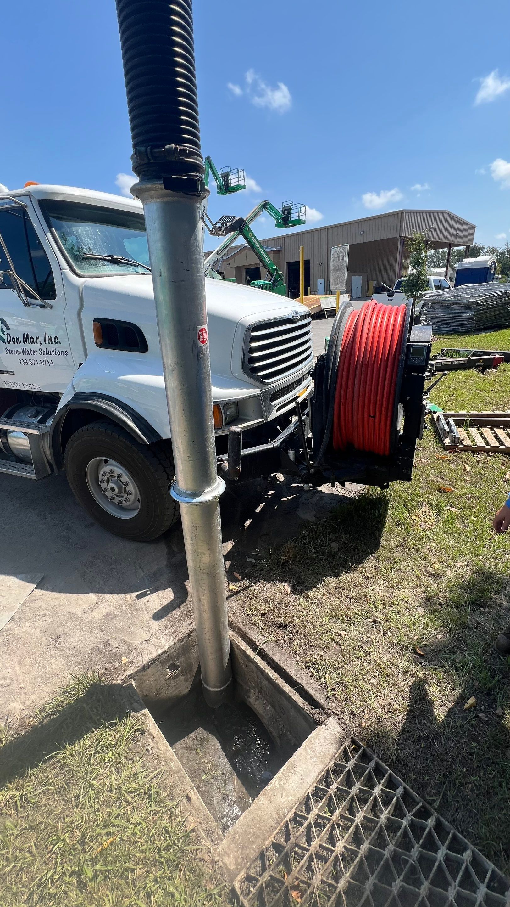 Naples Sunbelt Stormwater Catch Basin Cleaning by APS Power & Water