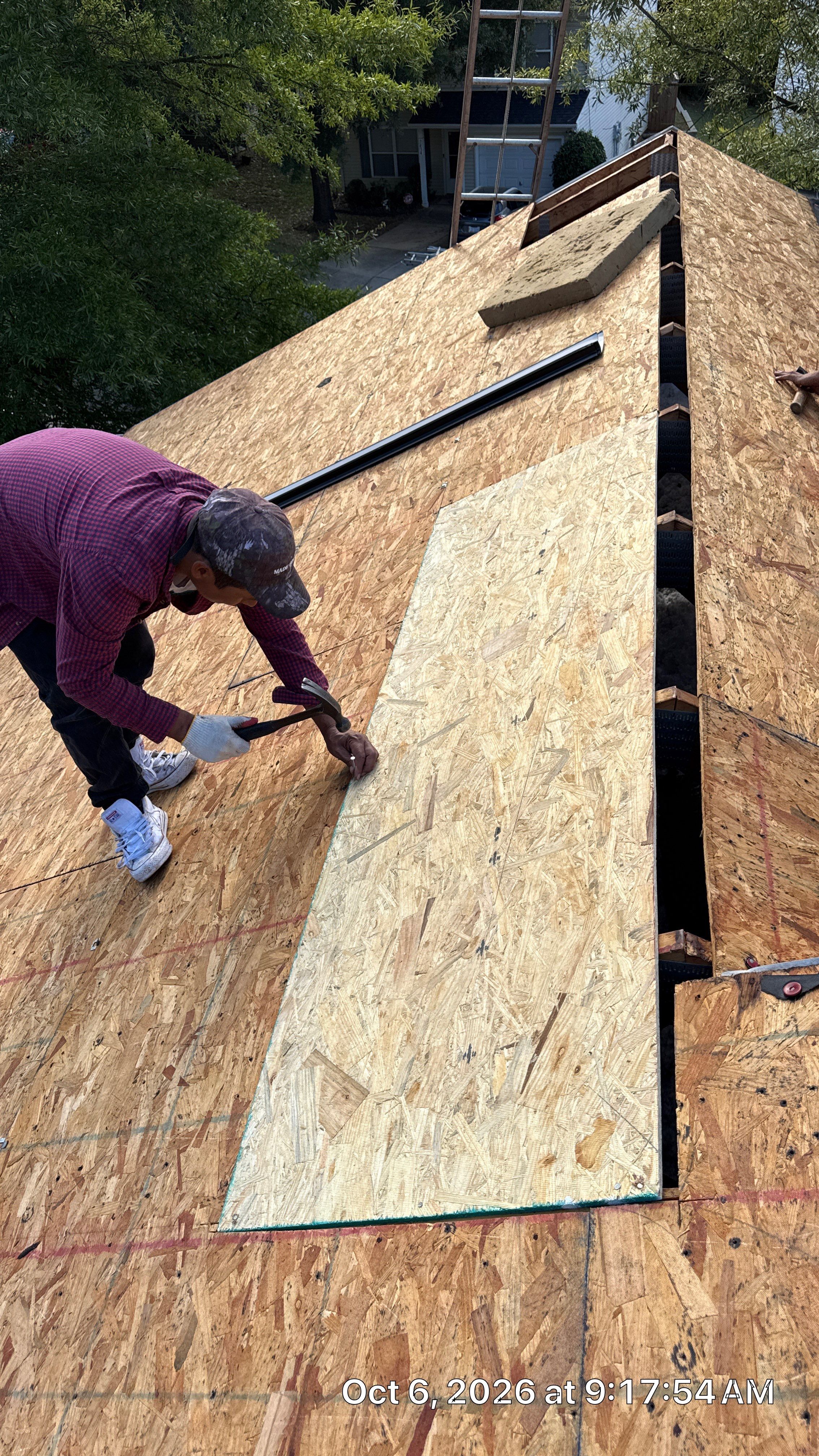 Roof and gutter replacement by hail and wind damage by Just Brilliant Restoration JBR