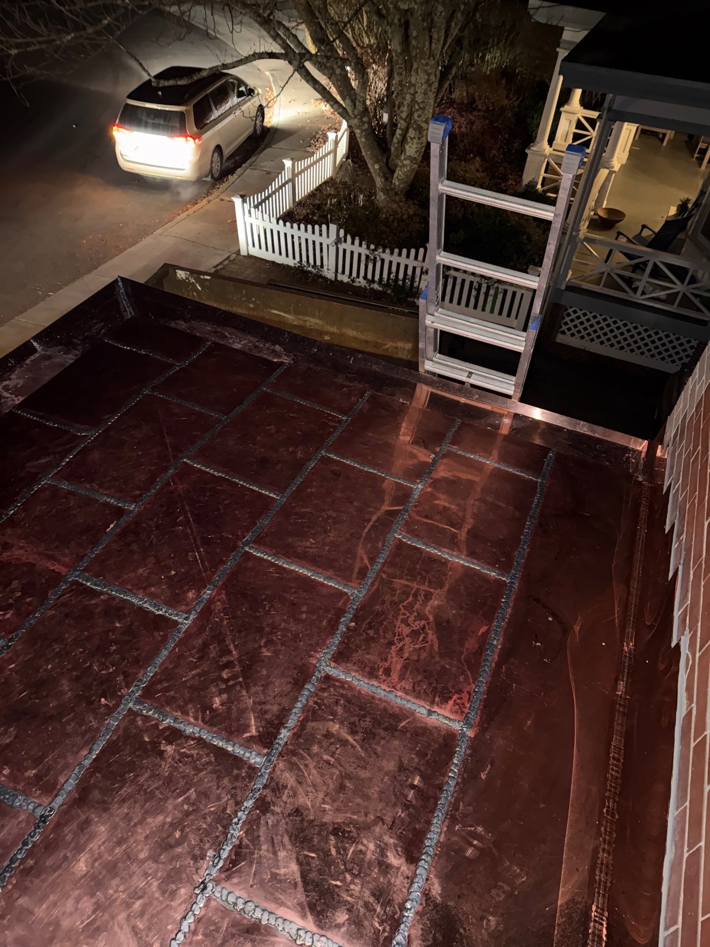 Flat Seam Copper Roof - Newport Residence  by Rinaldi Roofing 