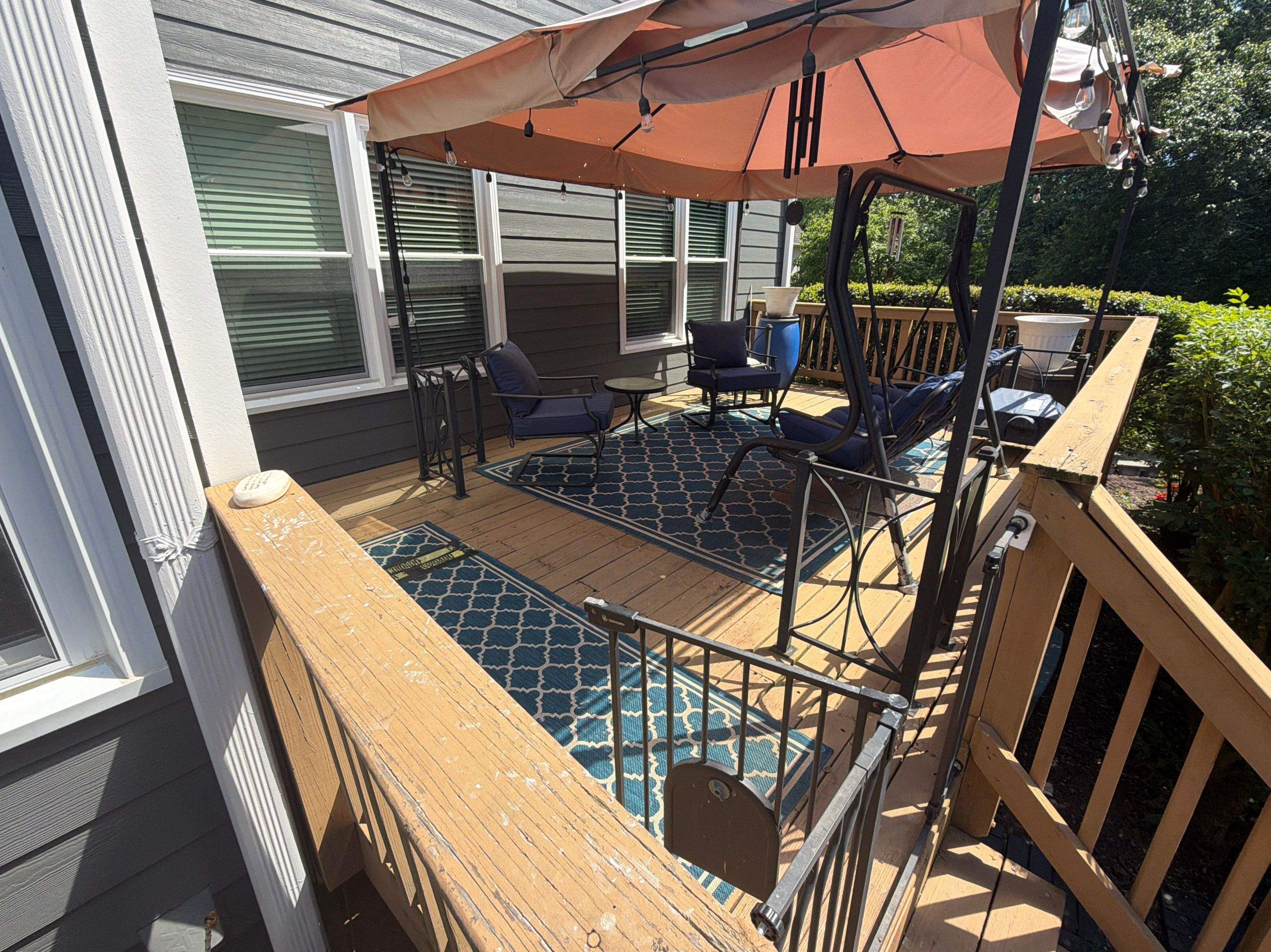 Roswell, GA Wood Deck and Covered Porch Build  by Nelson Exteriors 