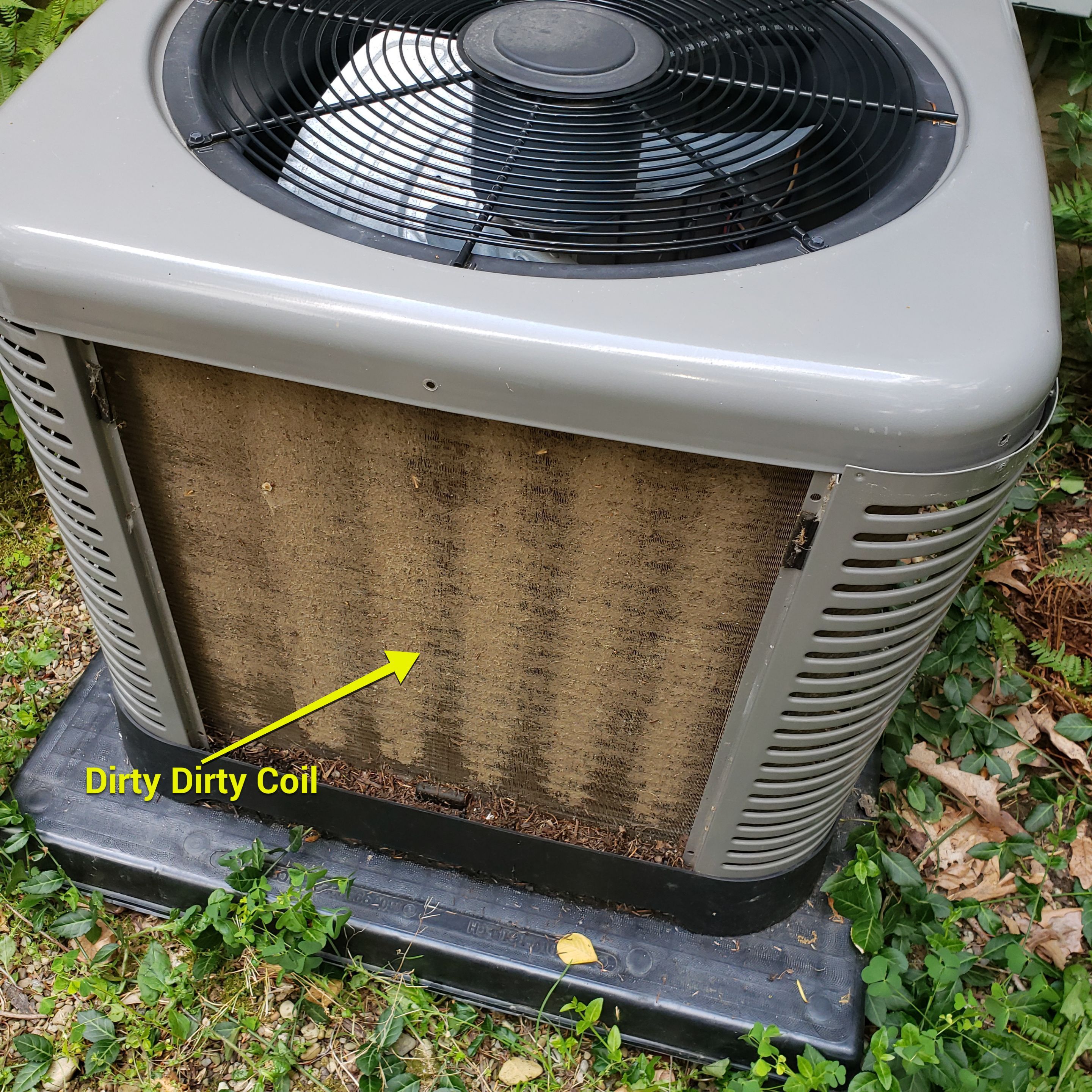 Air Conditioning AC Service and Maintenance using NuCalgon Condenser Coil Cleaner by Sureway Comfort John Wilcox Plumbing Heating Cooling