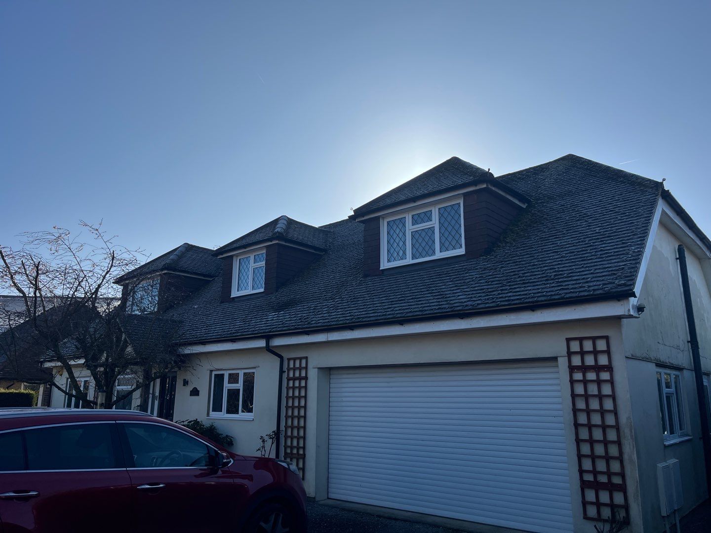 Roof Clean  - Moss Removal - Gutter Clean using Honda 15lpm Low Pressure Washing Machine by Ges Exterior Cleaning ltd