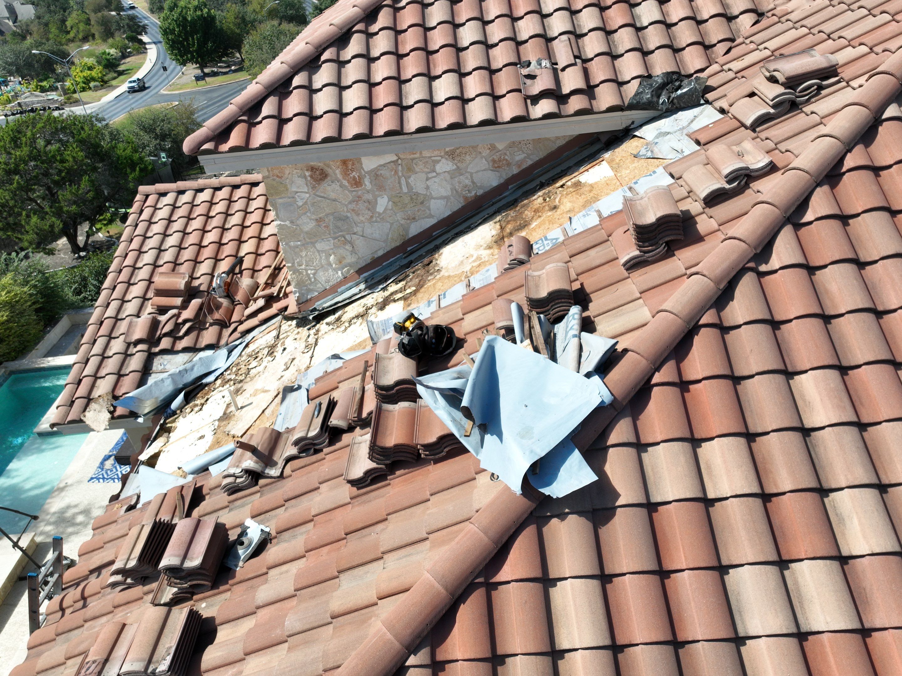 Tile Roof Repair  using Concrete S Tile by Premier Roofing and Contracting