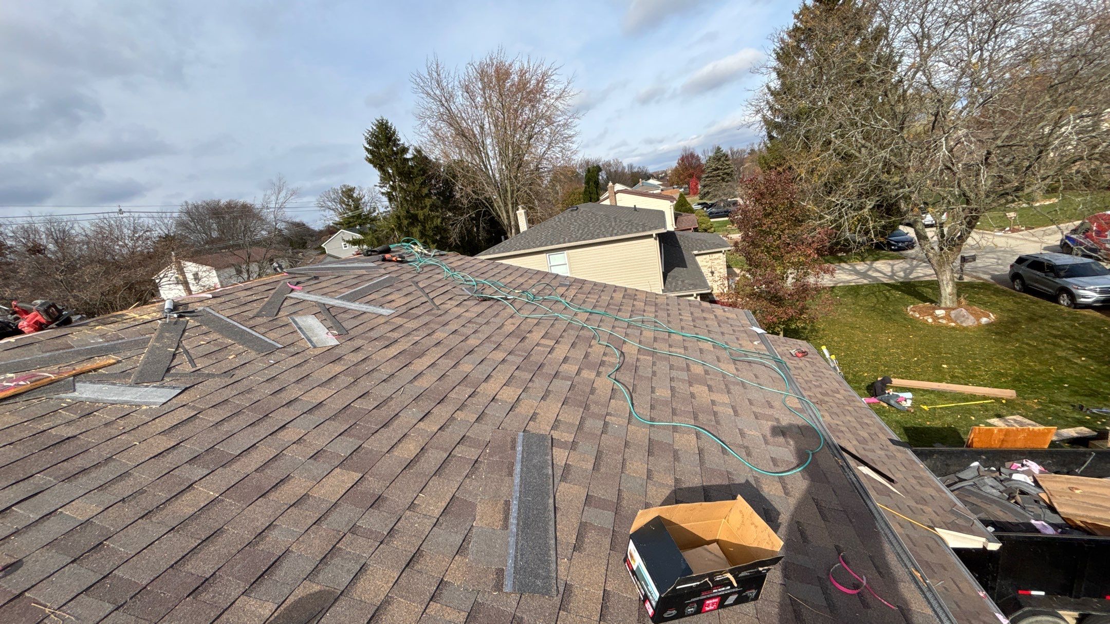 Roof Replacement using Owens Corning Teak by 180 Contractors