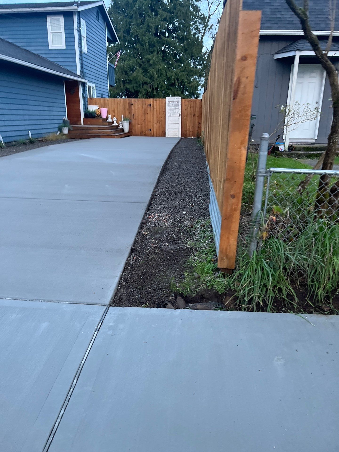Concrete Driveway & Landscaping Project | Everett by Jireh Asphalt & Concrete Inc 