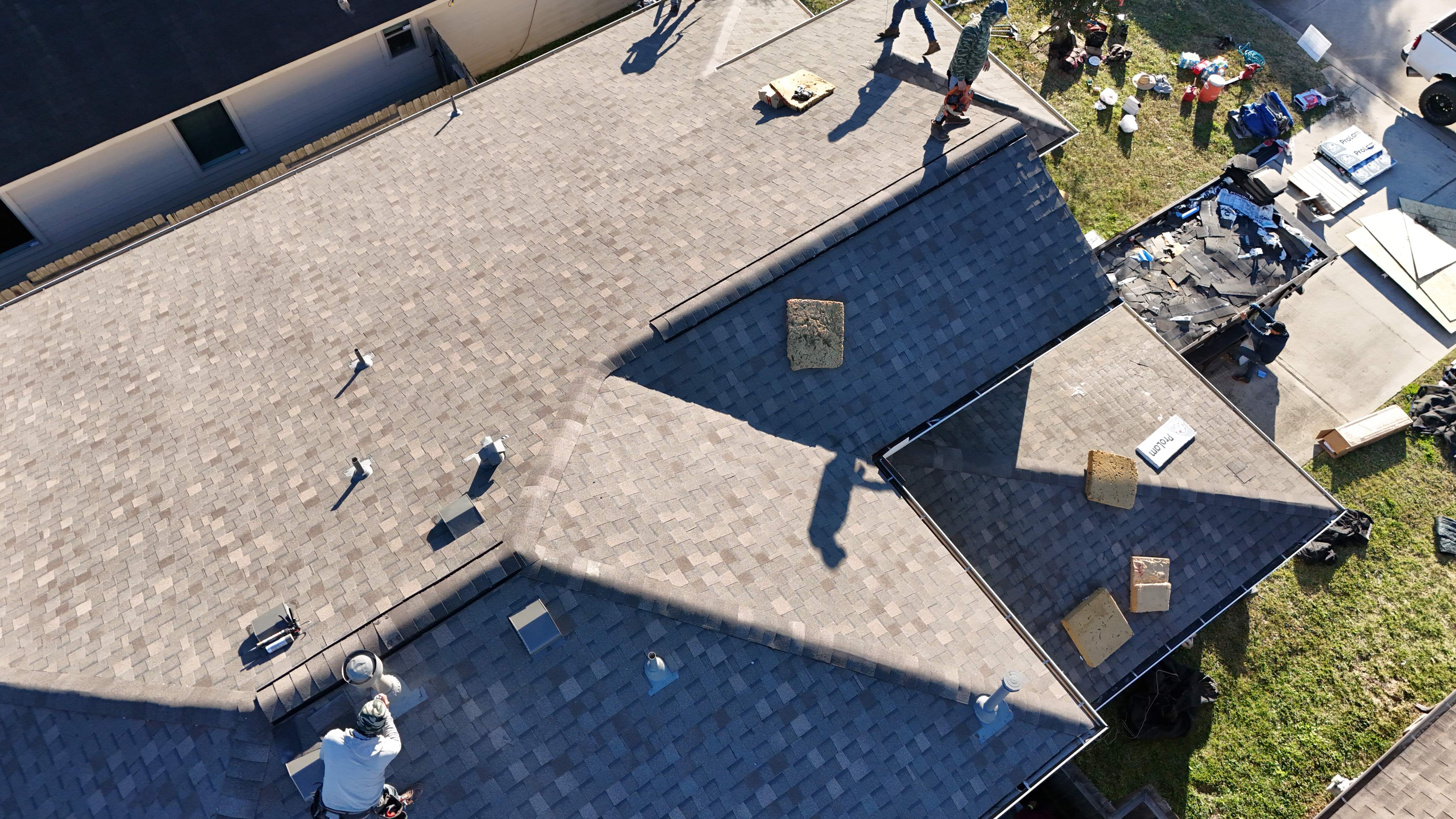 Roof Replacement with Decking & Skylight Work — Magnolia, TX by PL Roofing & SB Roofing, LLC.
