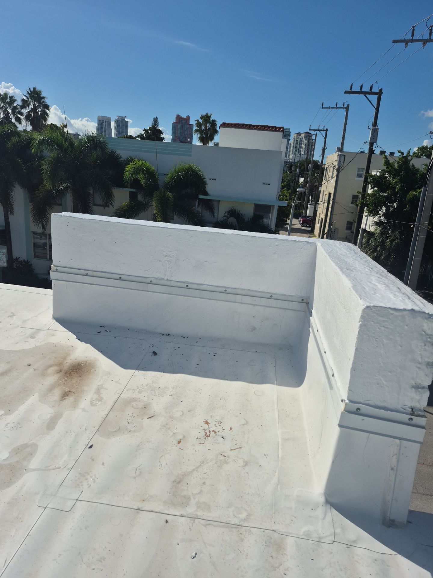 Miami Beach Condominium Complete Flat Roof and TPO Installation by AJF ROOFING INC