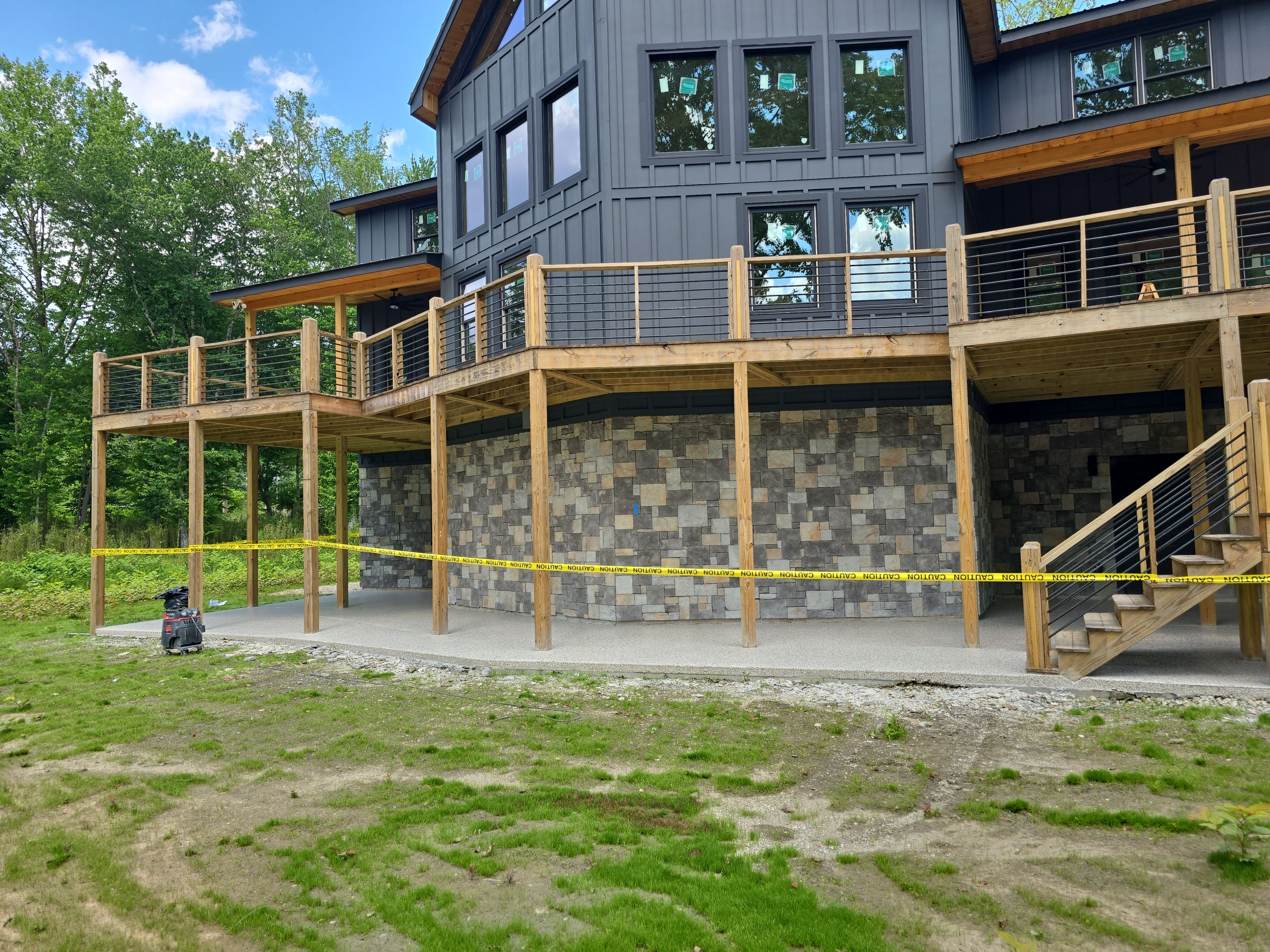 Patio fully transformed using Cabin Fever! by Elite Floor Solutions