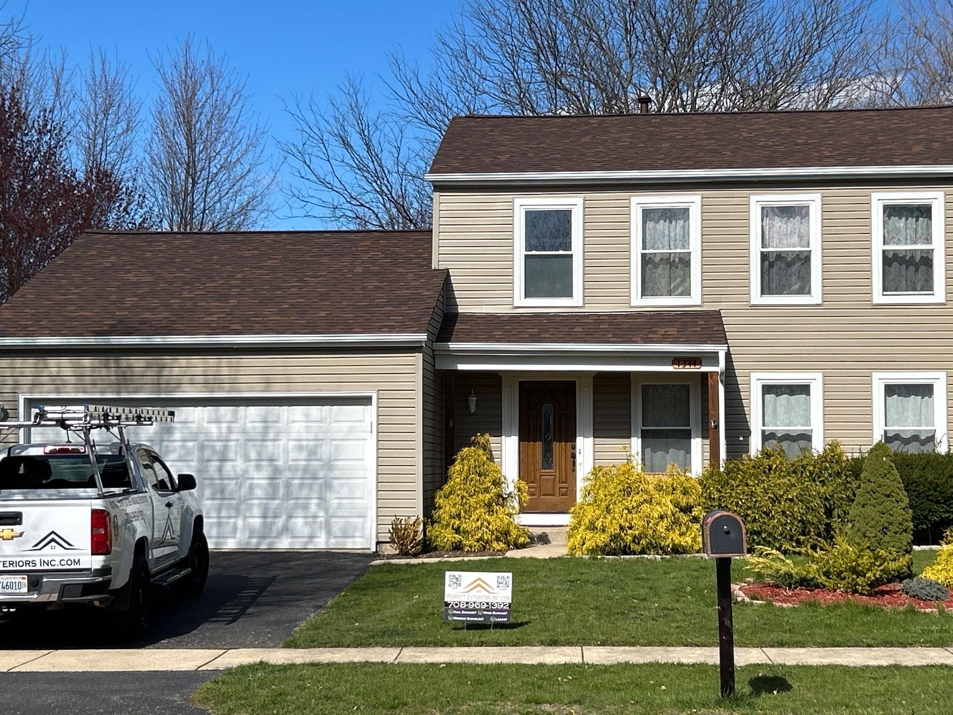 Residential Roofing Installation using Owens Corning  by Perfect Exteriors Inc. 