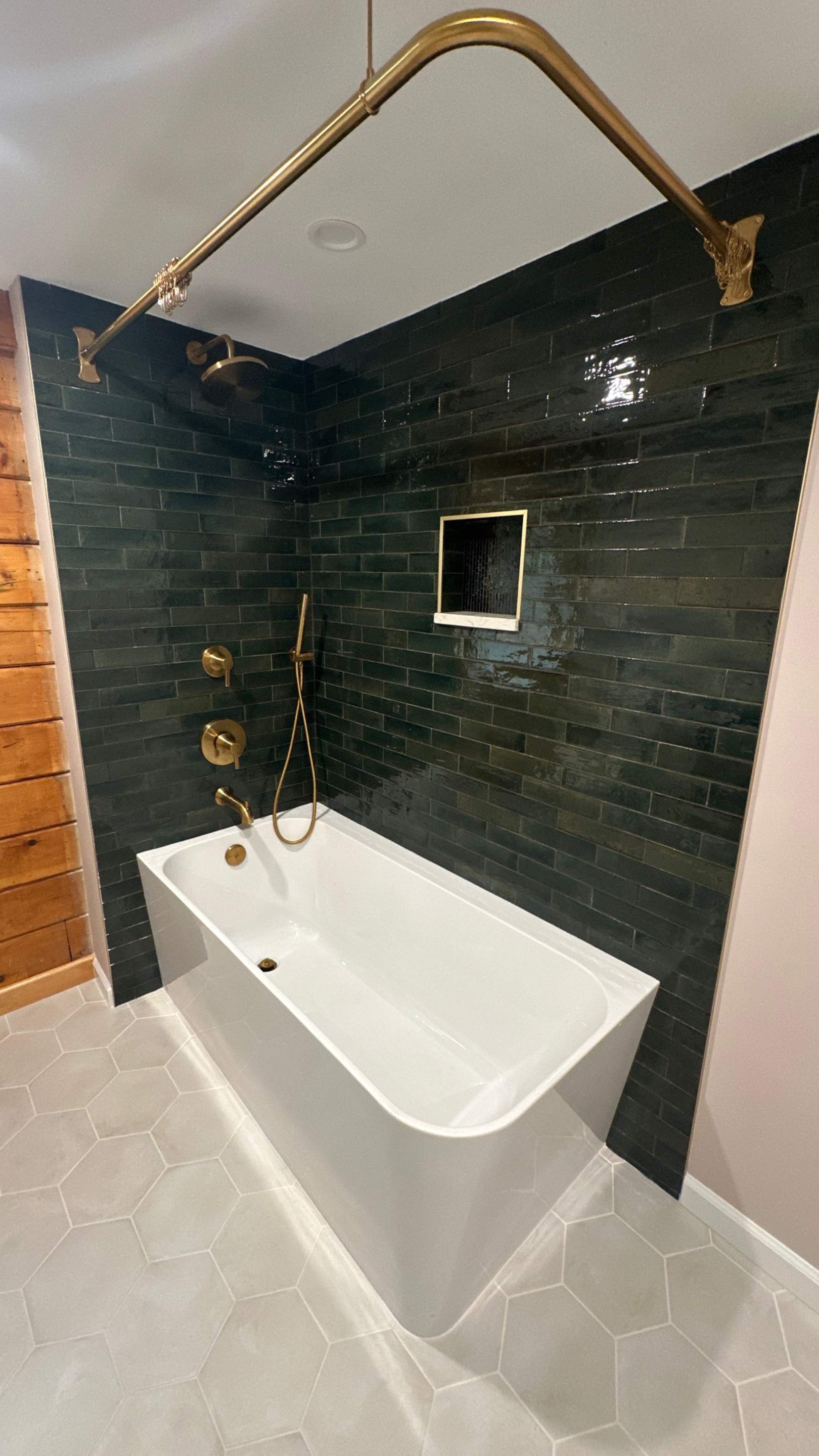 Brandt Double Bathroom Remodels by Integrity Tile and Home LLC