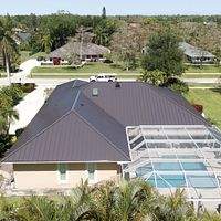 24ga 1.5" Mechanical Seam Dark Bronze  by Total Roofing System The Metal Roof Experts