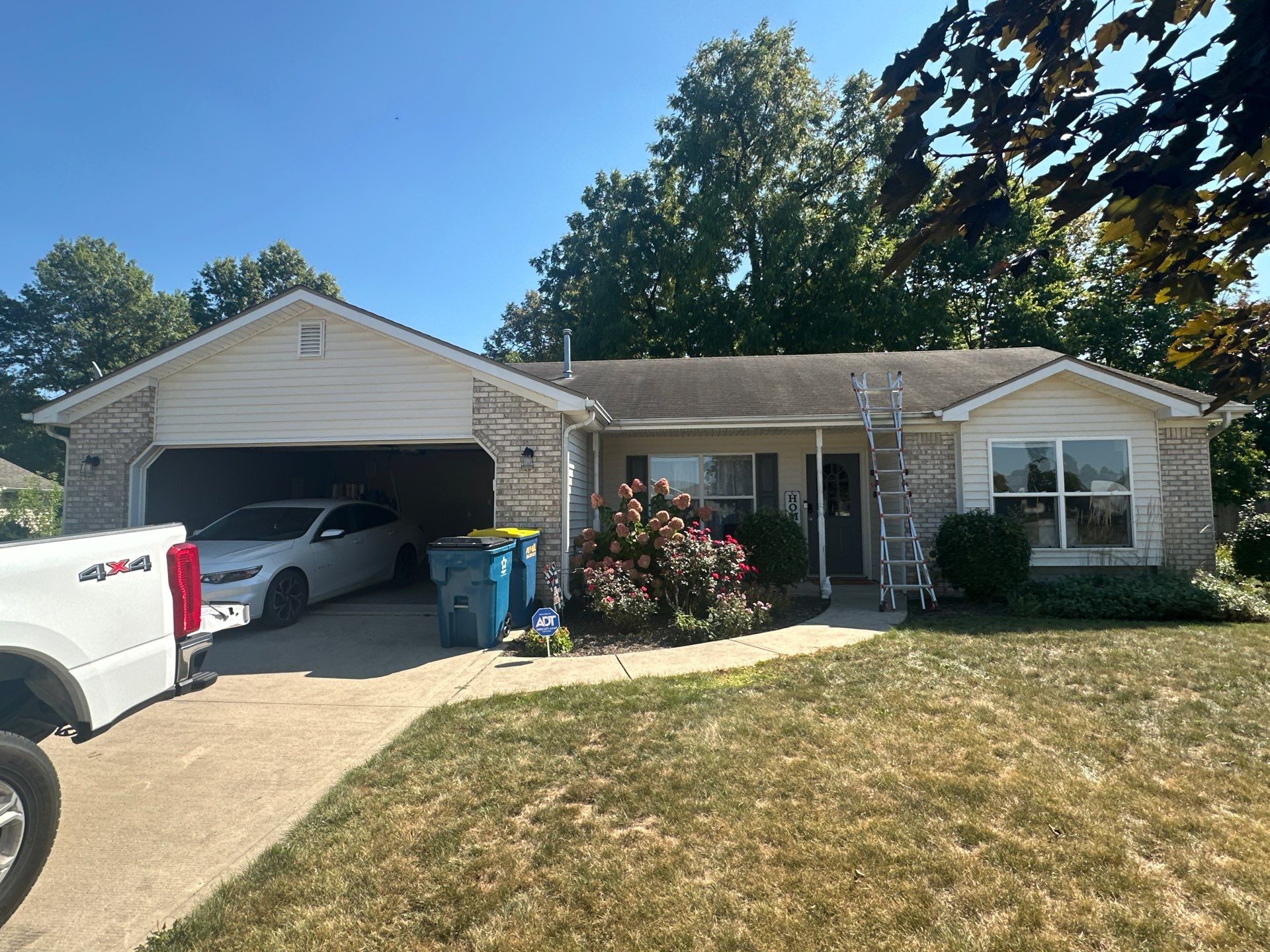 Mechanically Seamed Standing Seam Roof in Ossian, Indiana with Black Finish by 4Ever Metal Roofing