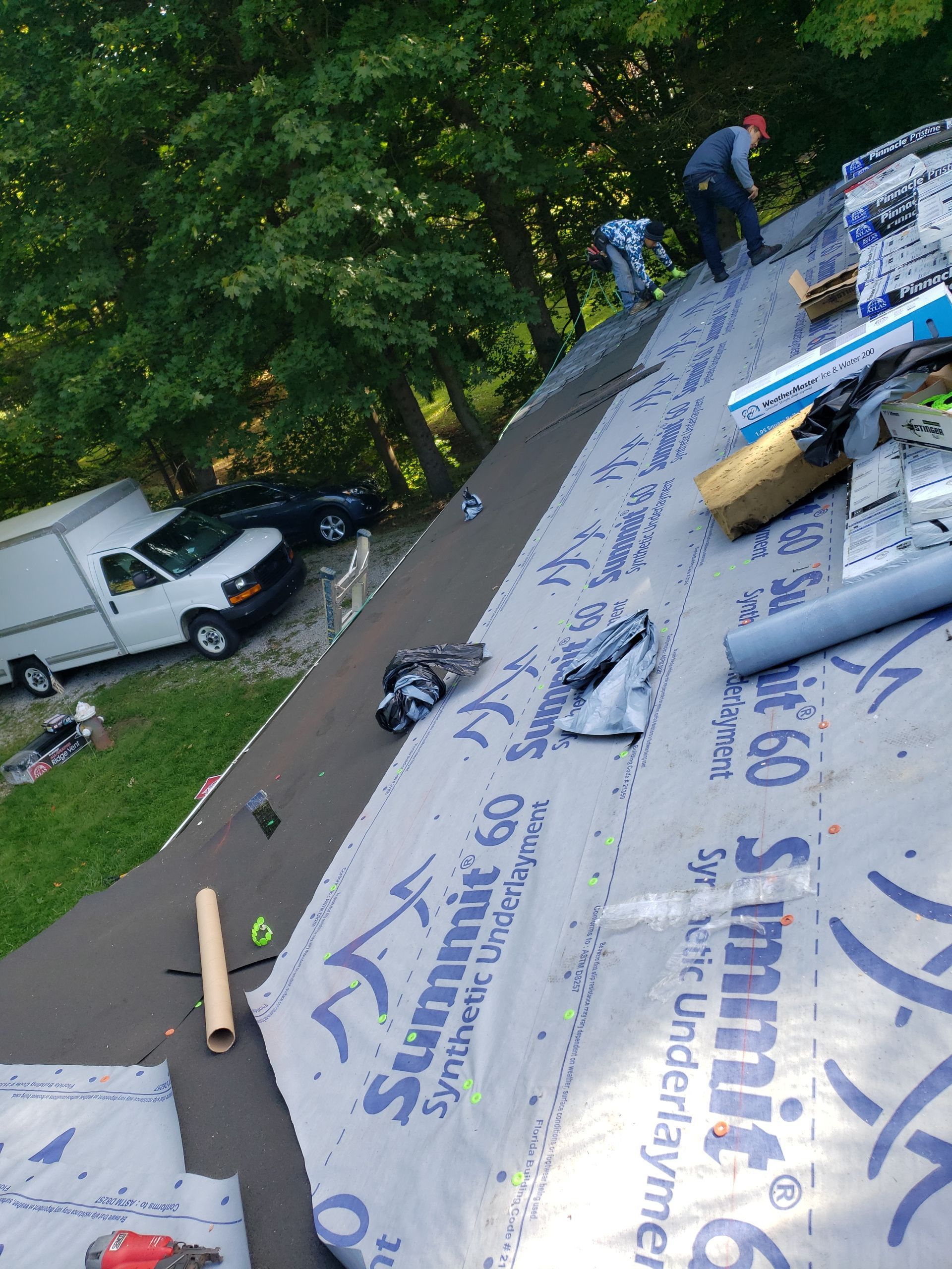 ATLAS PINNACLE COLOR: COASTAL GRANITE DRIP EDGE: BLACK by Eagle Eye Roofing