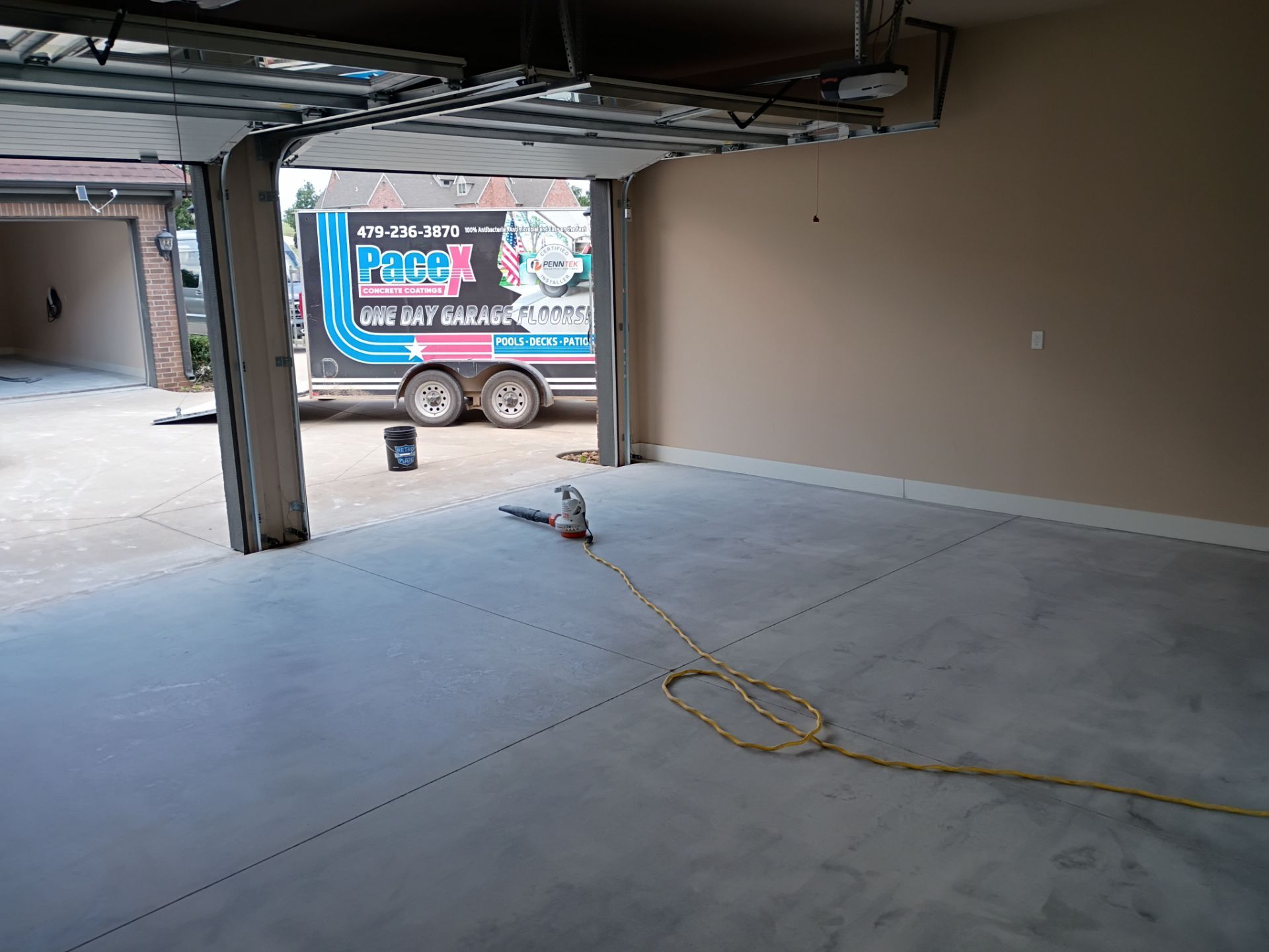 Project in Springdale by Pace X Concrete Coatings