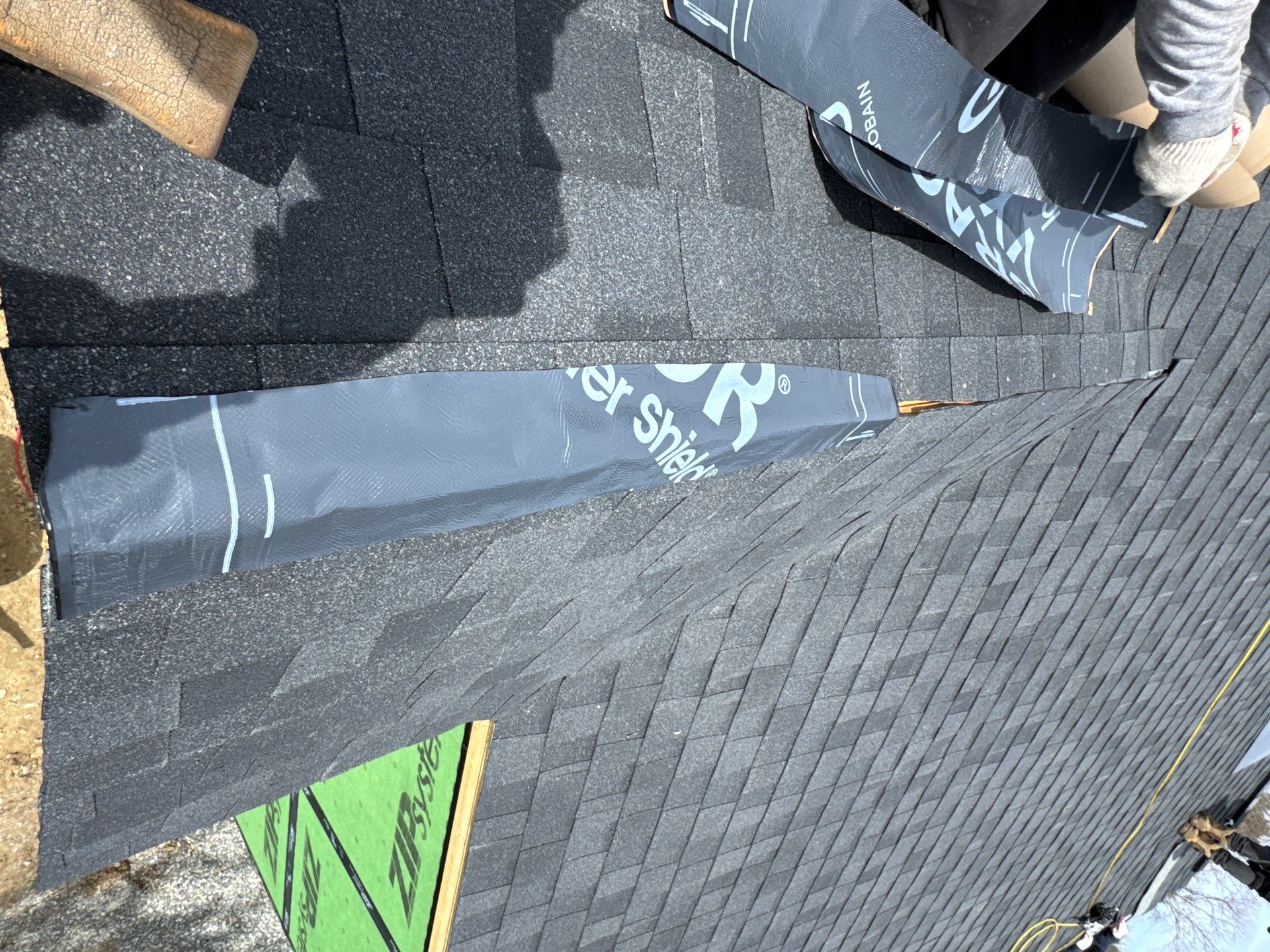 New Construction Roof Installation in Hampton, NH with CertainTeed Landmark Charcoal Black Shingles by Compass exteriors