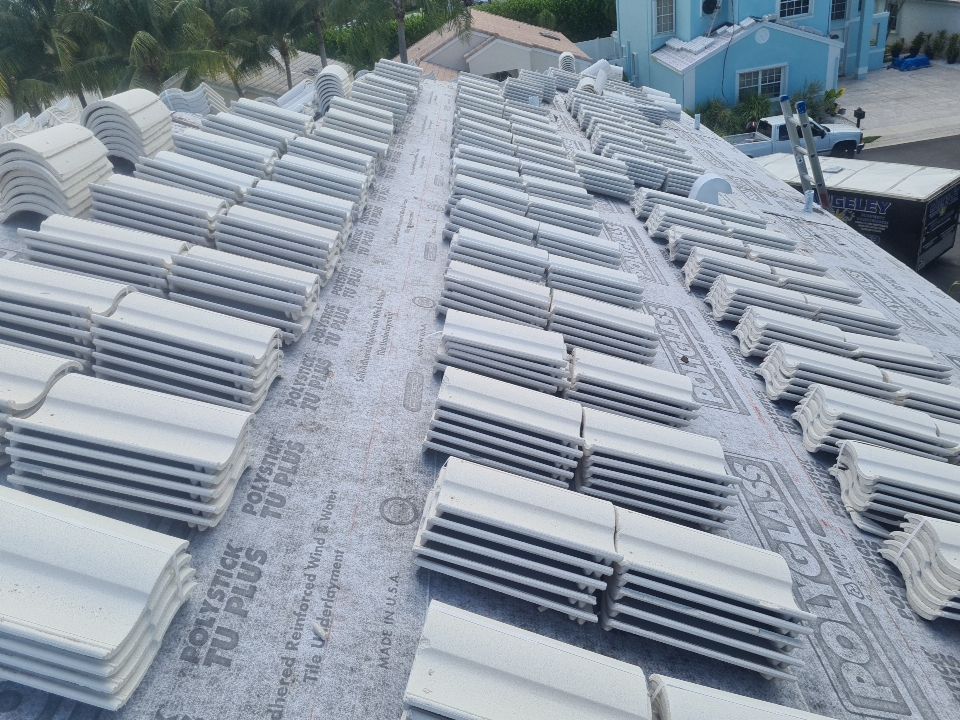Residential Roofing Installation using Eagle Roofing Tile by BLUES BROTHERS ROOFING