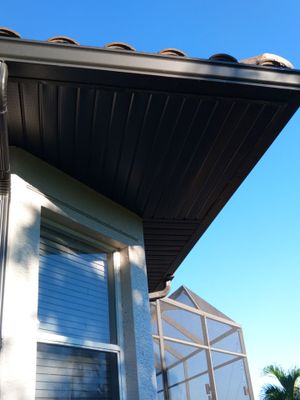 Dark Bronze Soffit Installation in Sarasota FL