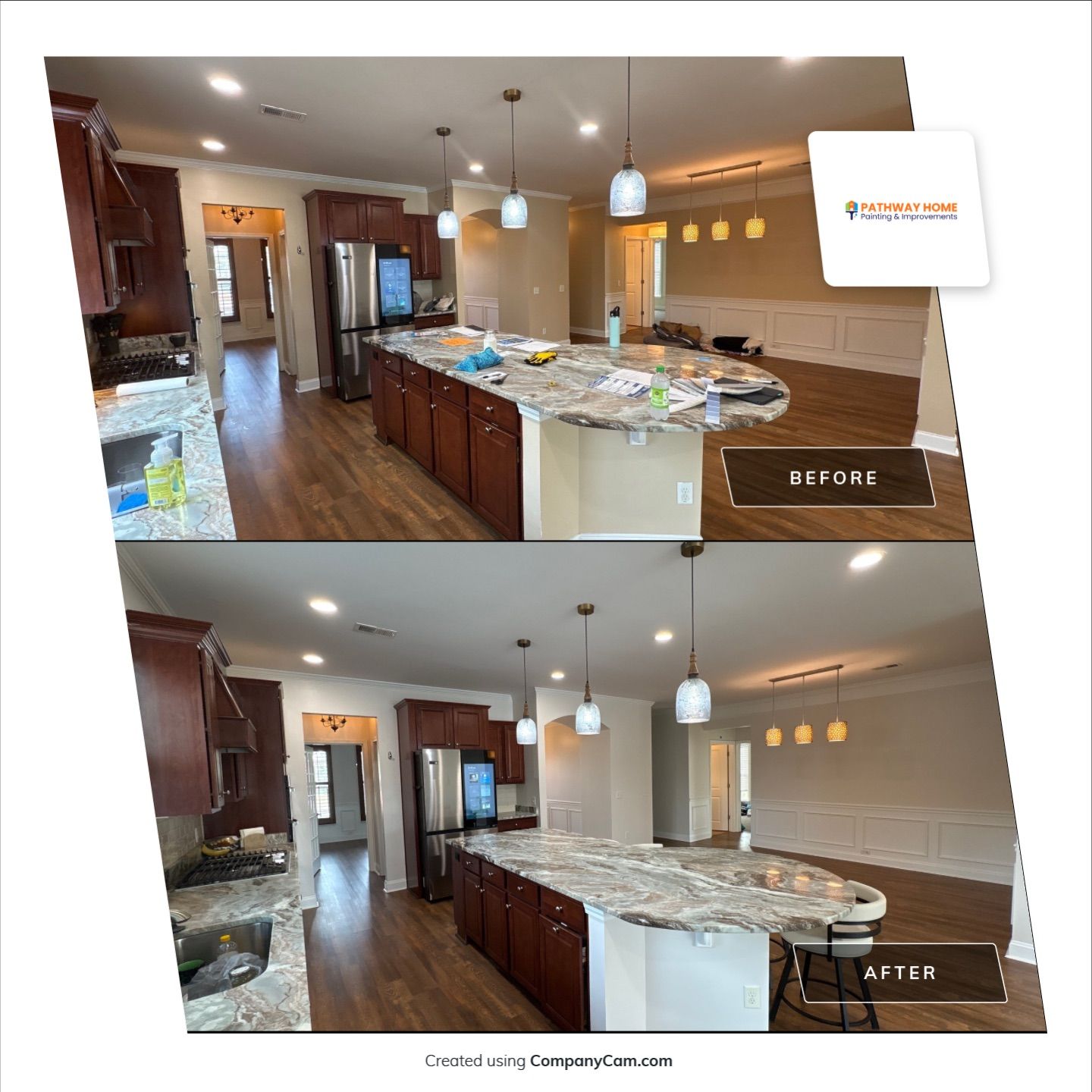 From Concern to Comfort: A Full Interior Transformation Done Right by Pathway Home Painting & Improvements