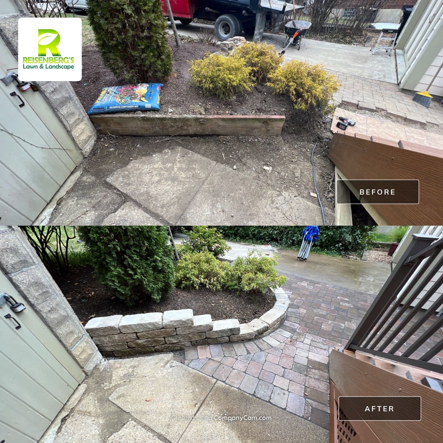 Paver Patio & Dry Stack Wall Expansion by Reisenberg’s Lawn & Landscape, LLC