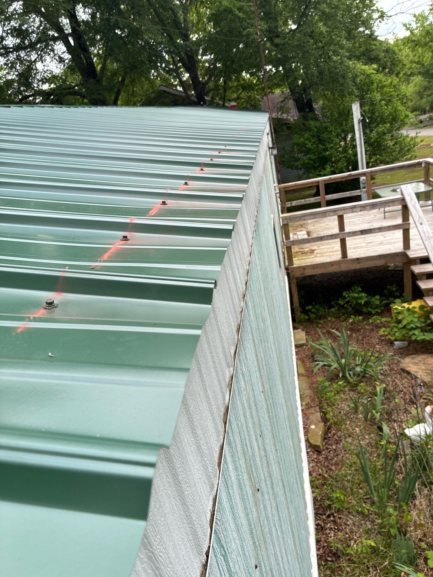 Metal roof installation by In & Out Construction & Remodeling, LLC
