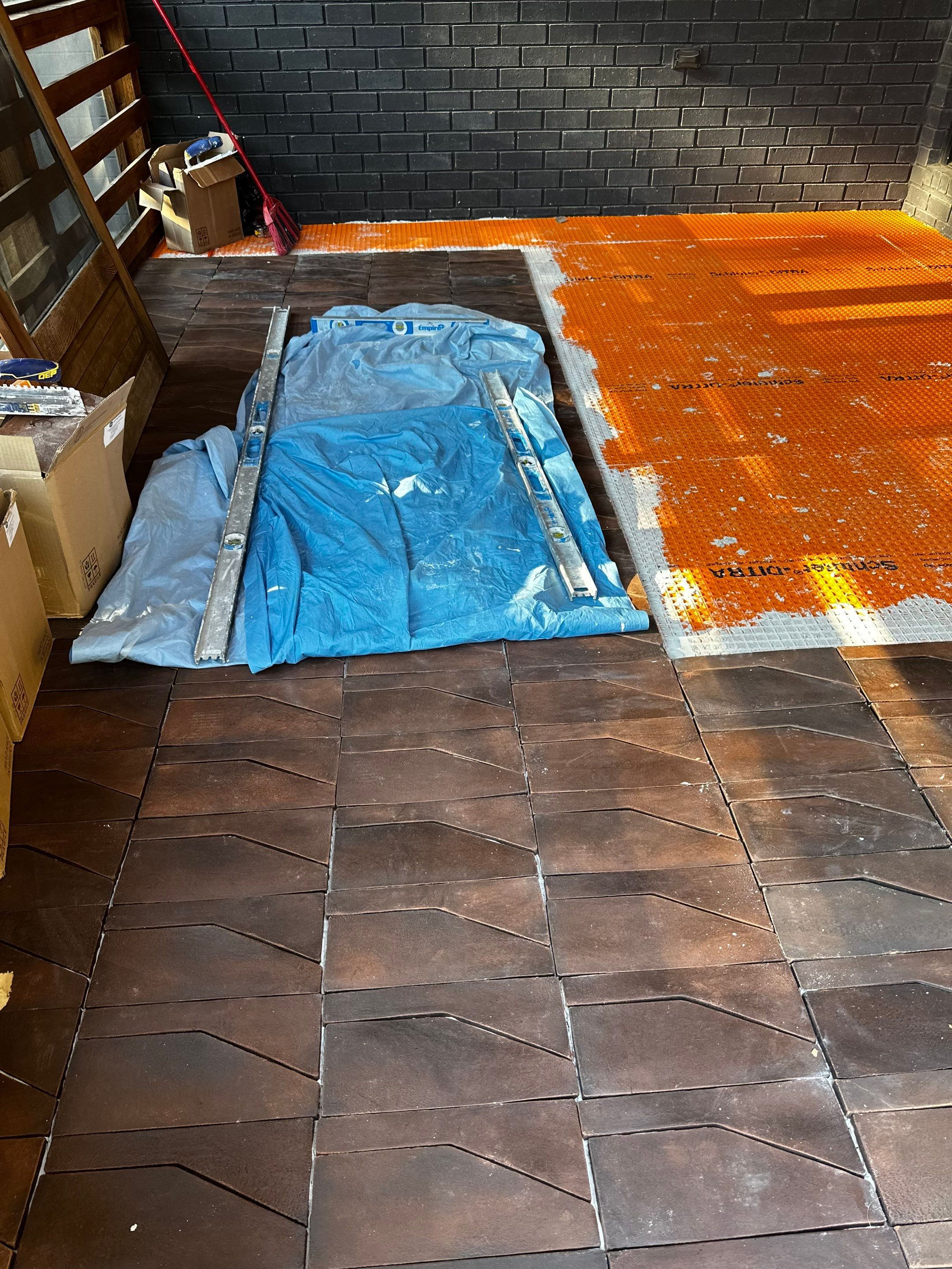 Terra cotta porch  by Footprints Floors of Nashville