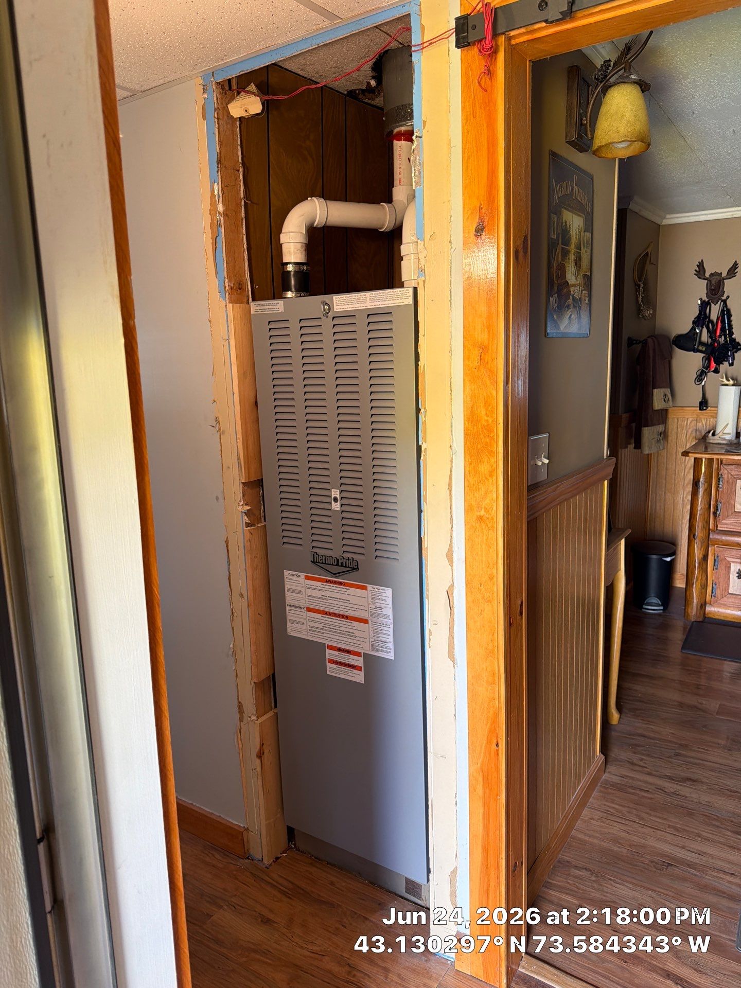New Furnace and Mobile Home Belly Insulation Project in Greenwich by Saffron Elite Home Performance & Building Science
