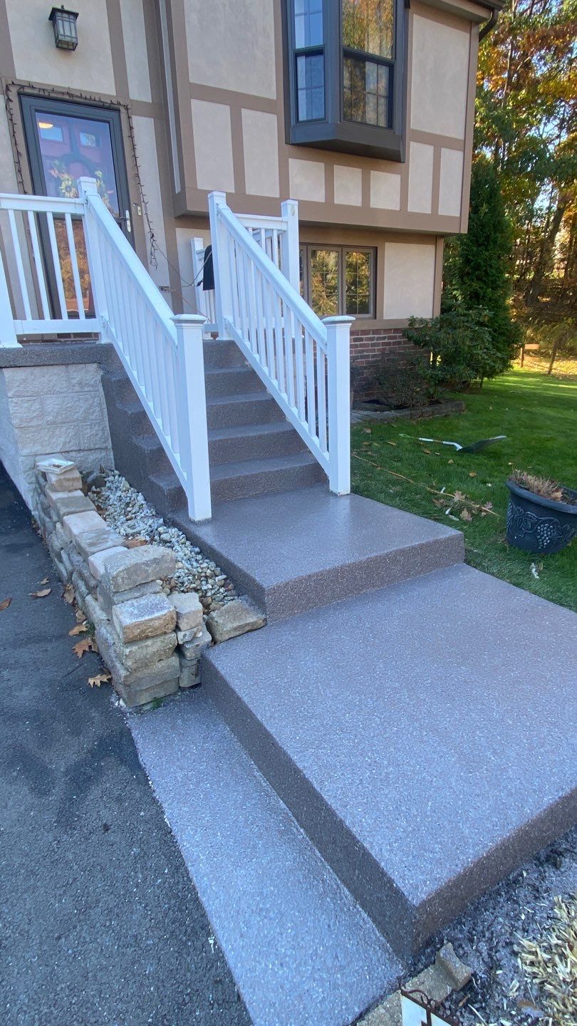 Porch & Steps Project in Cranberry Township by Floors in a Day, Inc