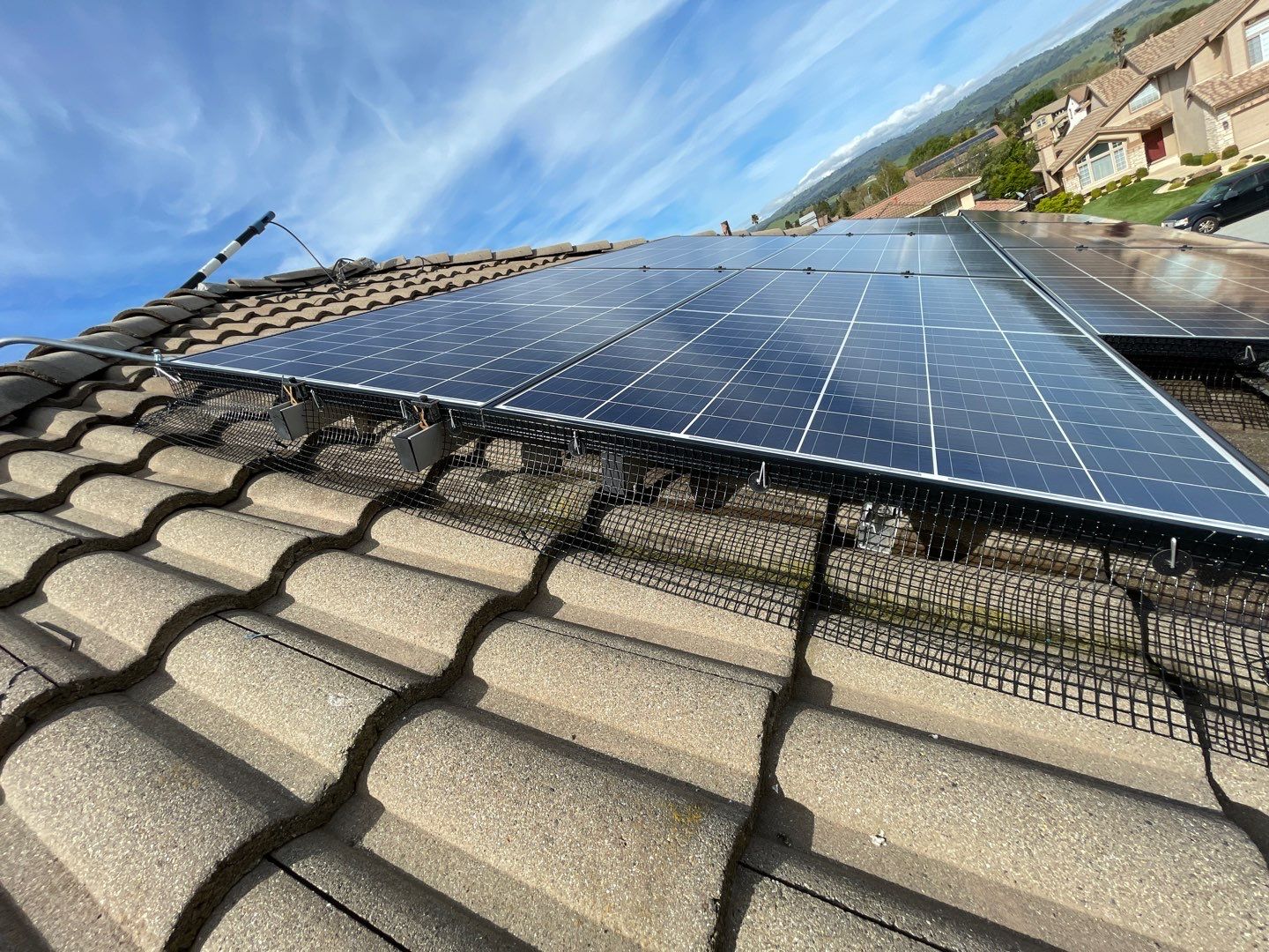 Solar Panel Bird Proofing-Morgan Hill by All One Solar Shine