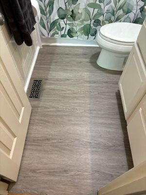 Bathroom LVP Flooring Installation