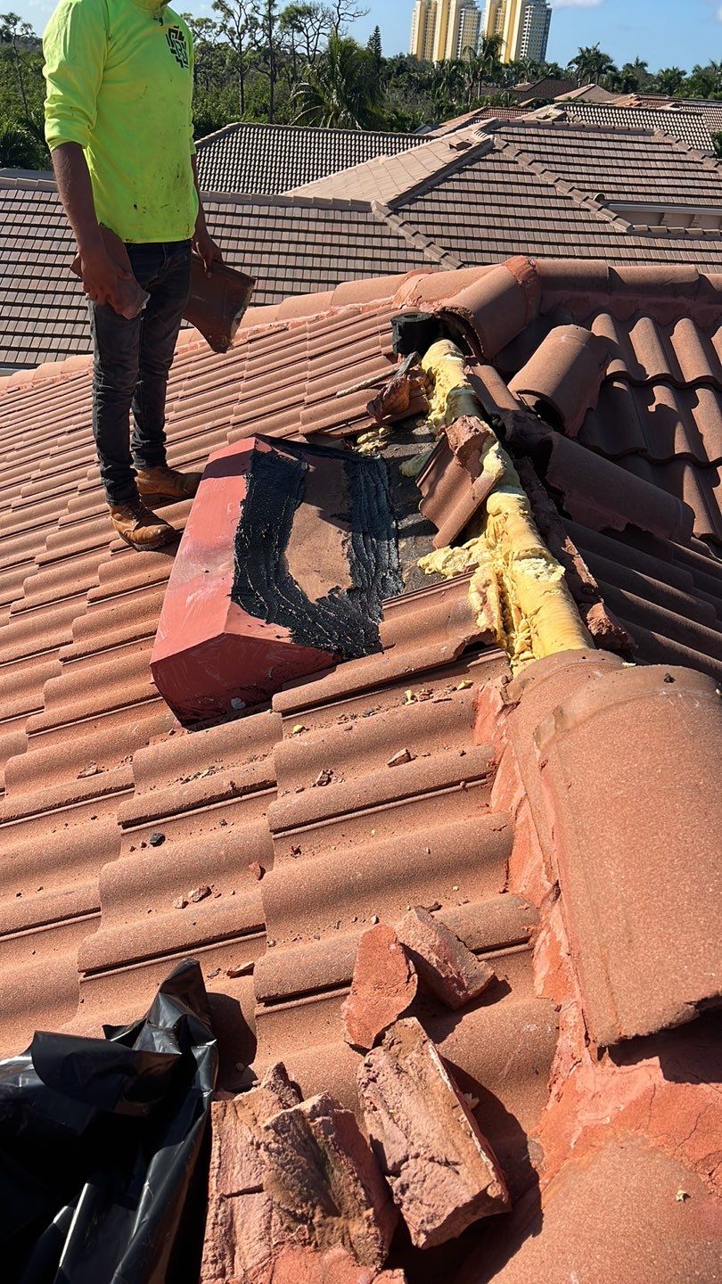 Residential Roofing Installation using Brava Slate Tile in Estero, Florida by International Roofing