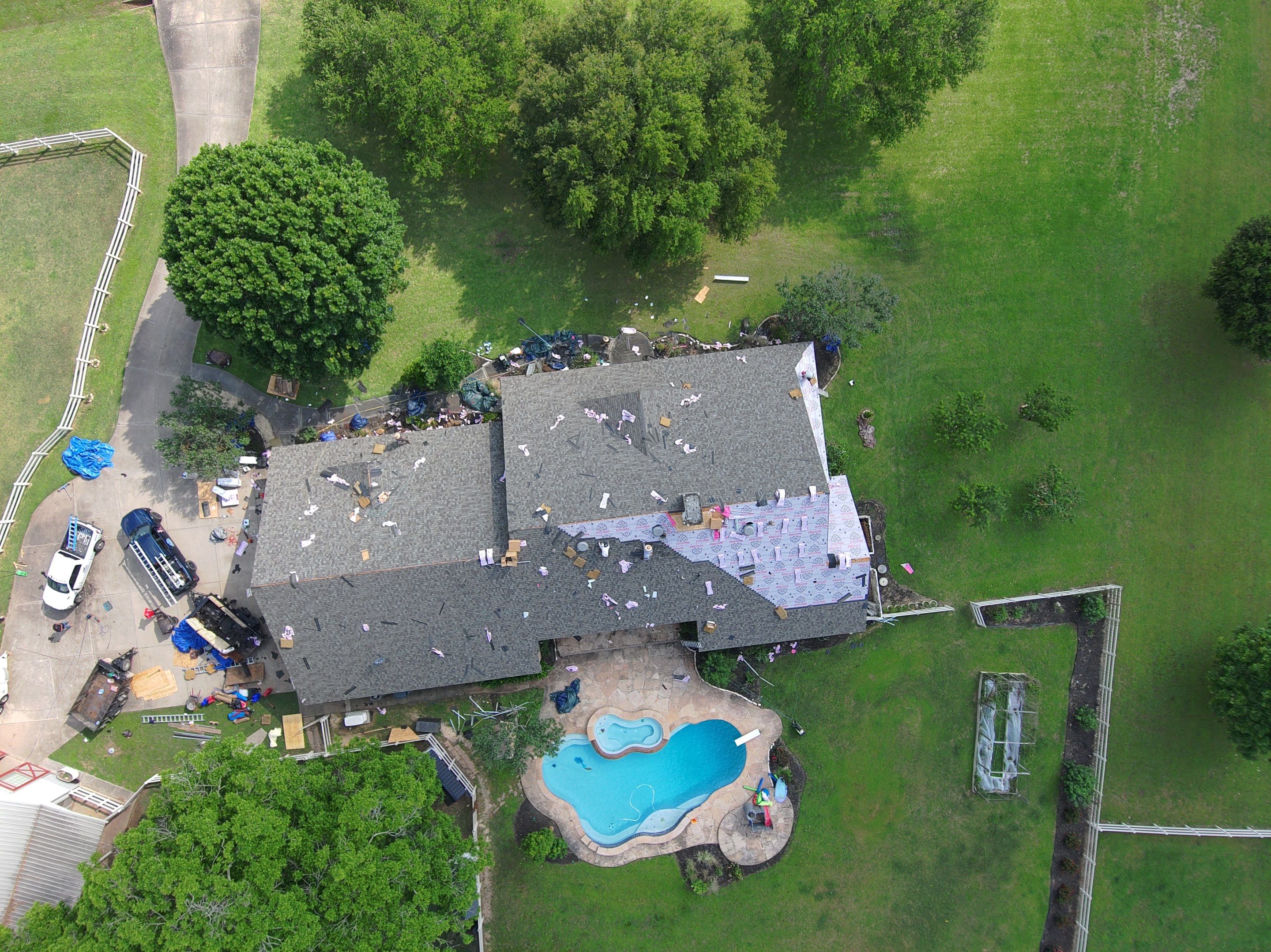Residential Roofing Installation using Owen's Corning Duration (Lifetime) Shingles by Roof Repair Company