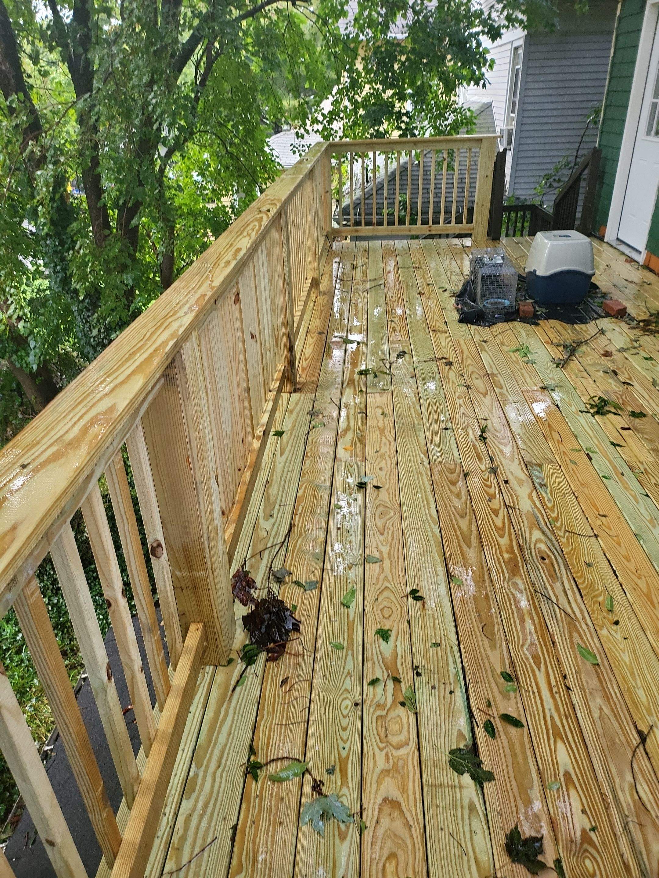 Deck Installation using EPDM substrate by A Plus Exterior