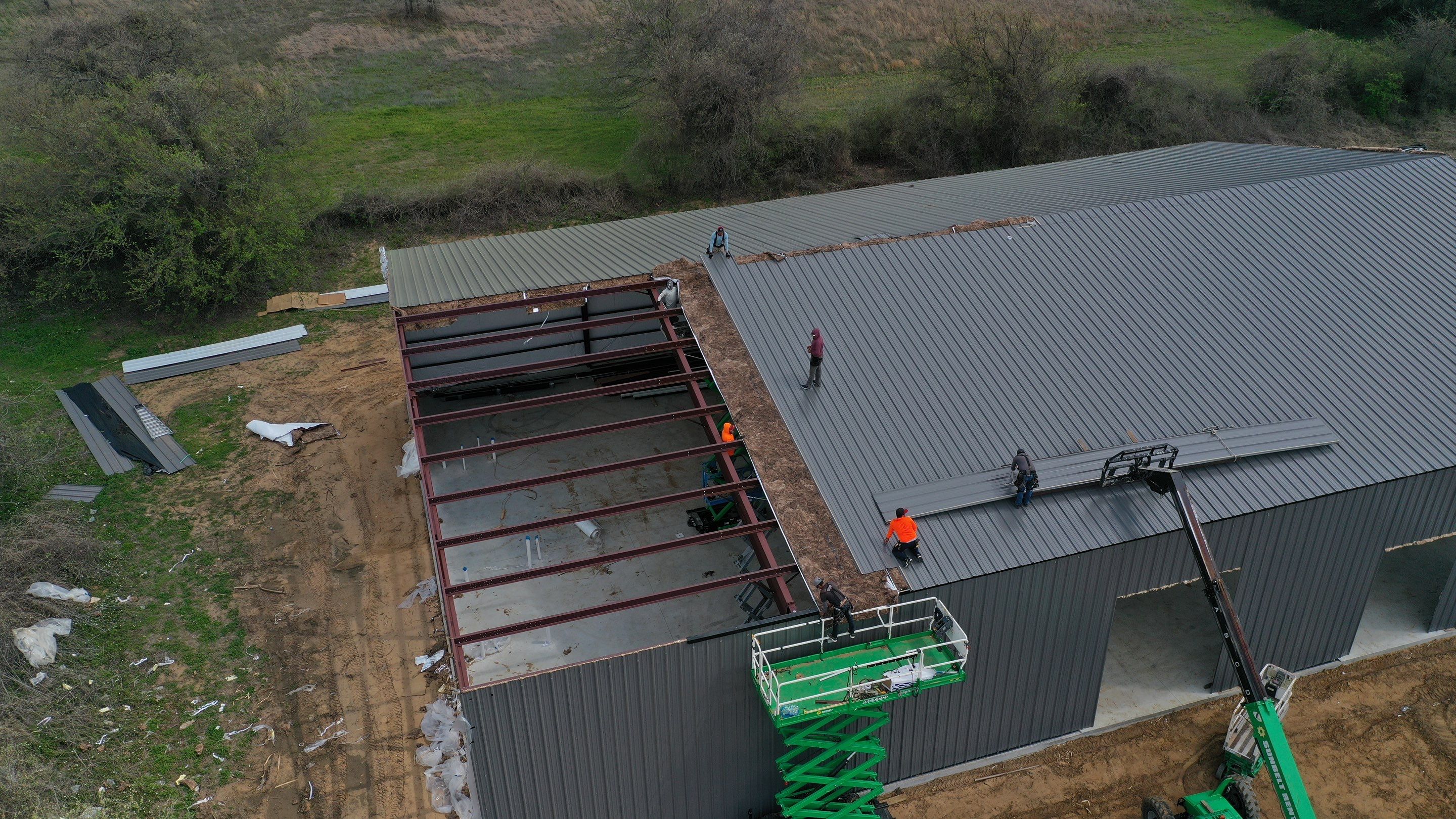 DYCHE INDUSTRIAL SERVICES metal building by Sky Roofing and Remodeling LLC