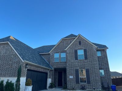 Red Brick with Malarkey Storm Grey