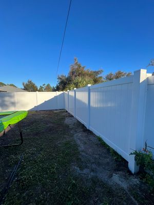 Vinyl Fence Installation using Vinyl Privacy Fence