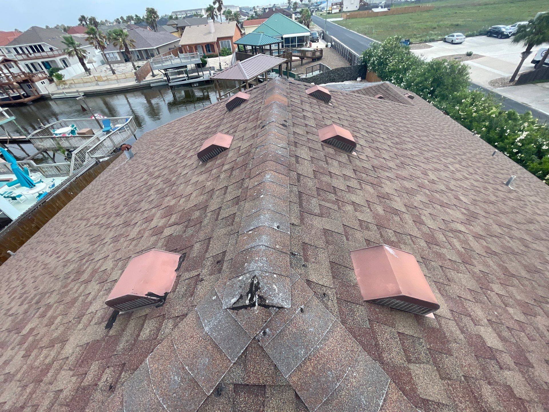 Residential Roofing Installation using GAF HDZ Barkwood by Lighthouse Roofing