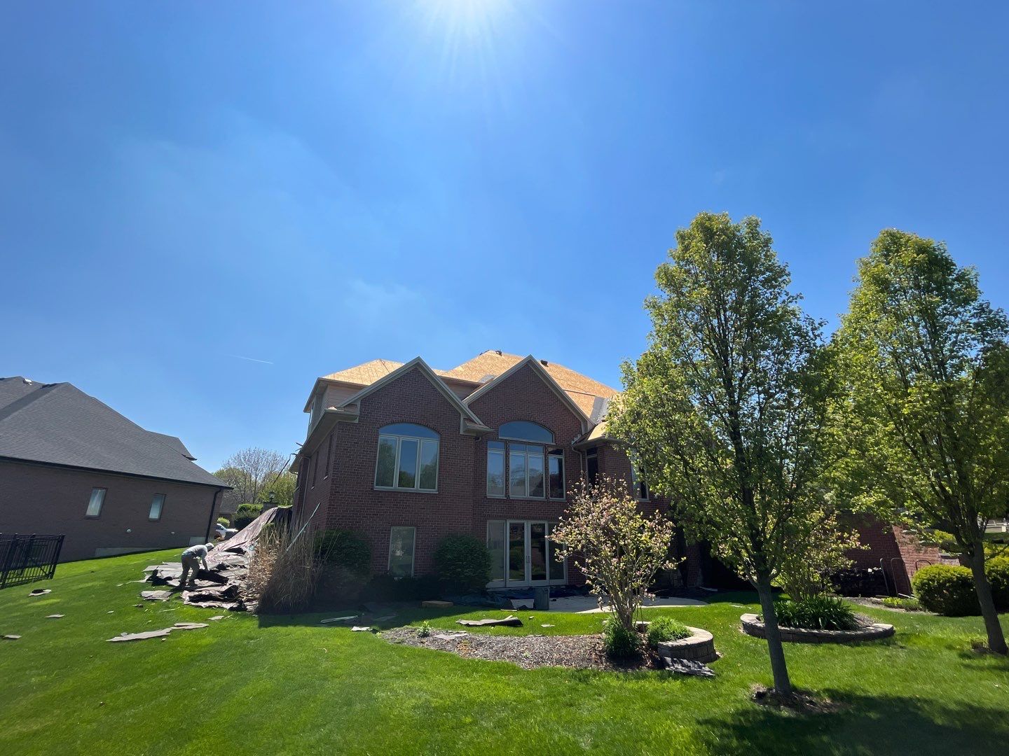 Residential Roofing Installation using GAF Timberline HDZ Weathered Wood by Nitro Roofing and Construction