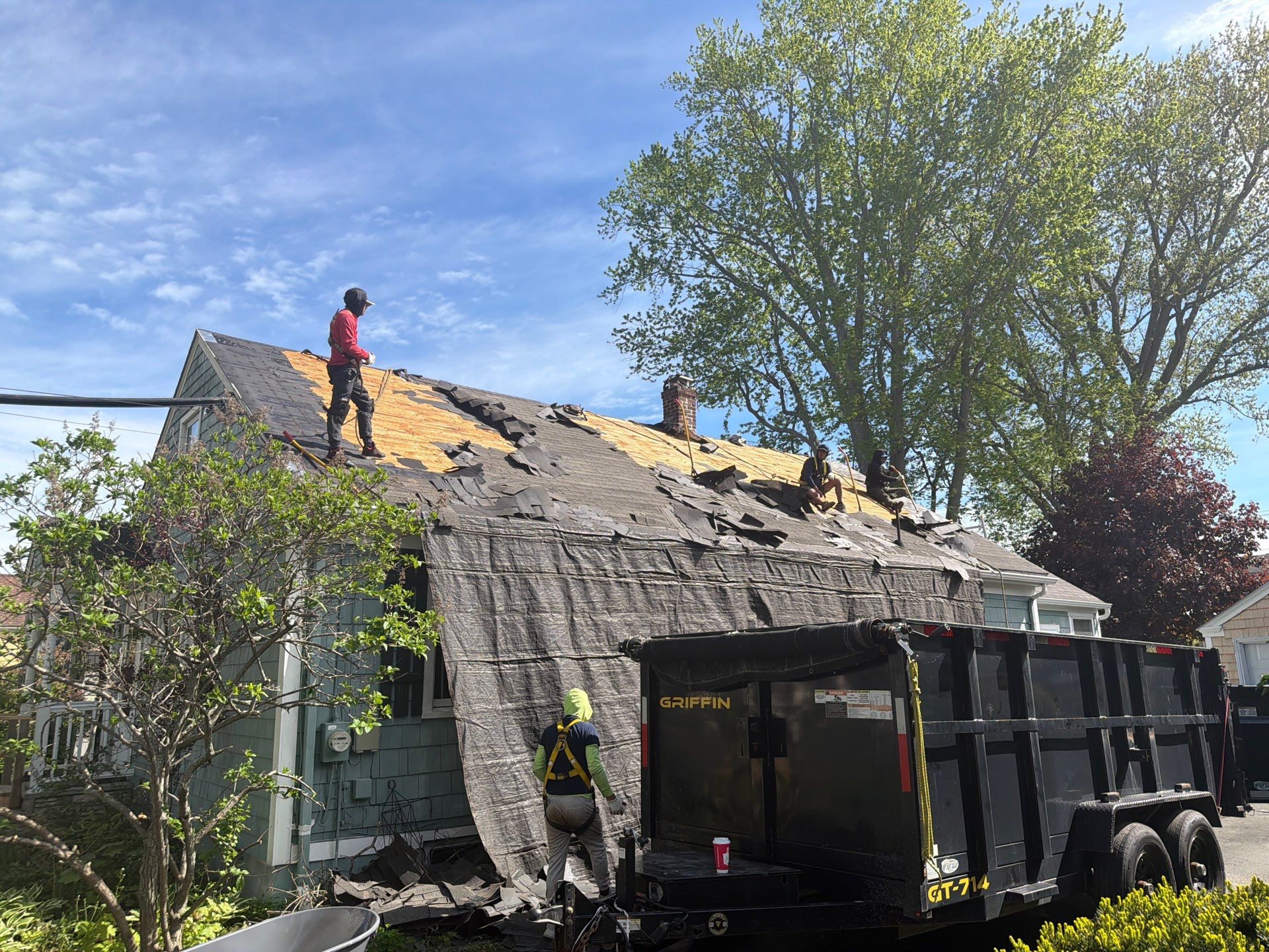 Residential Asphalt Roofing Installation in South Portland, Maine by Tall pine roofing